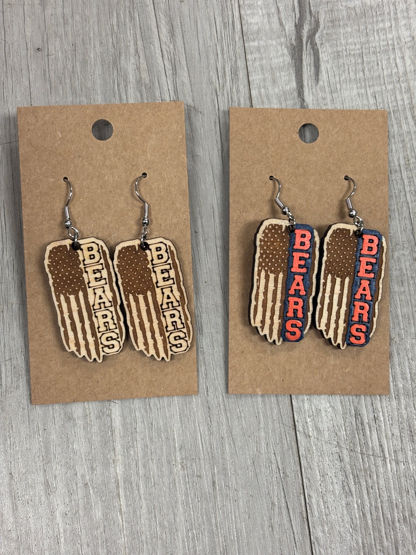 Bears Football earrings