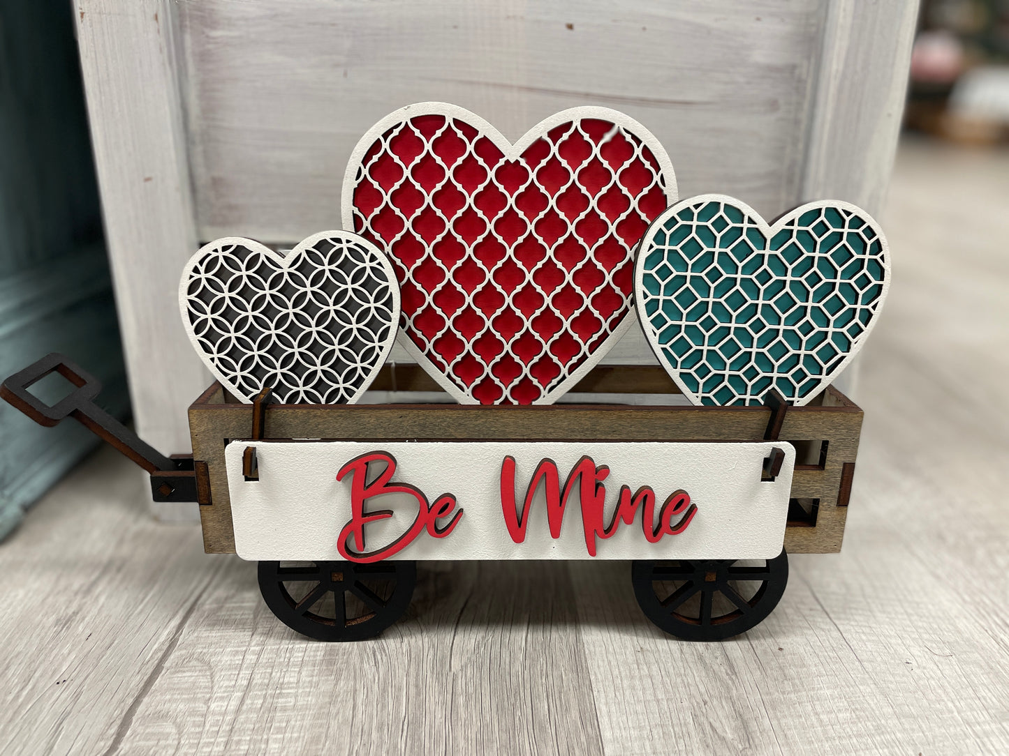 Valentine’s - Be Mine wagon/shelf/crate set
