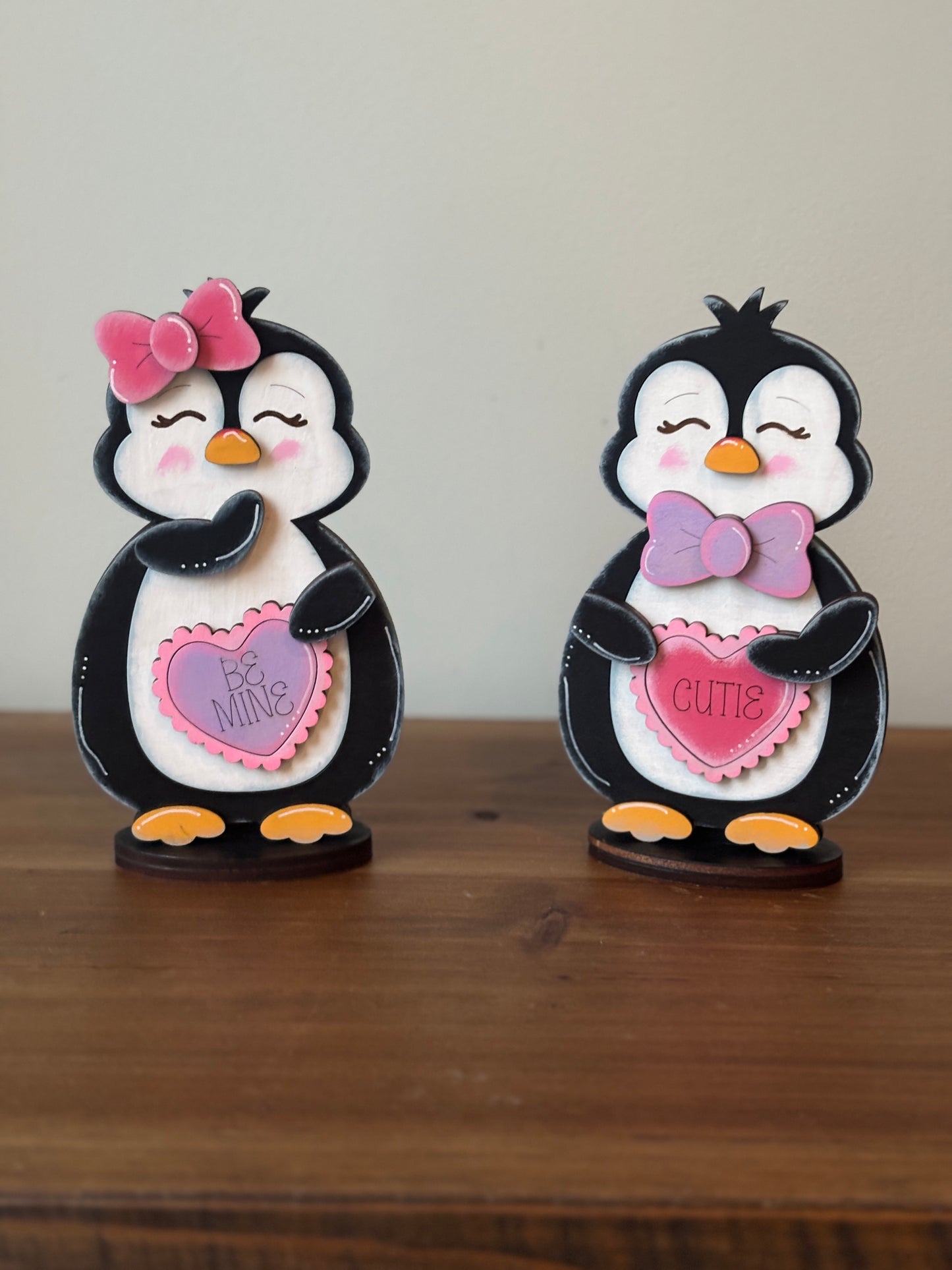 Mini standing penguins- Valentine’s