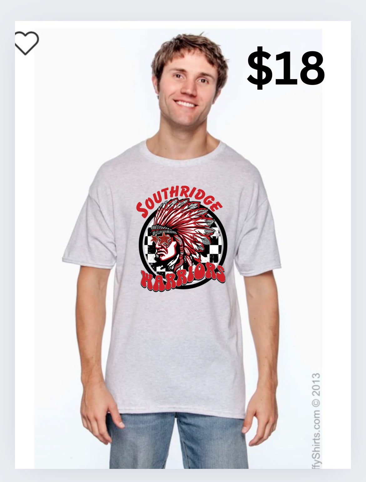 Mascot stars tee ash gray