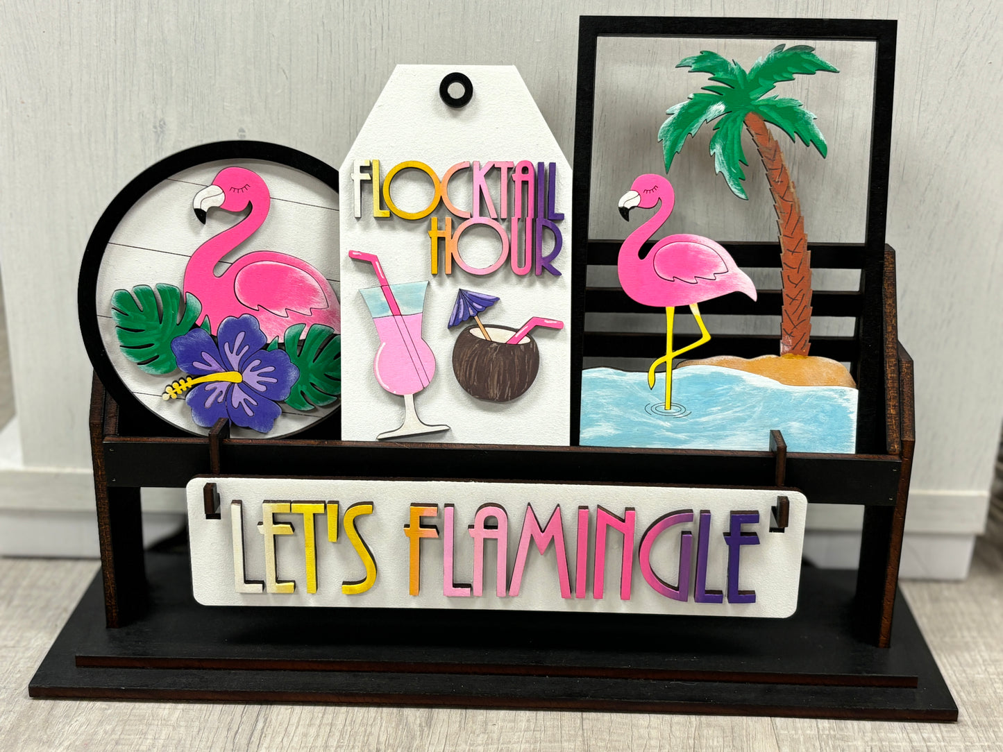 Flamingo wagon/shelf interchangeable set