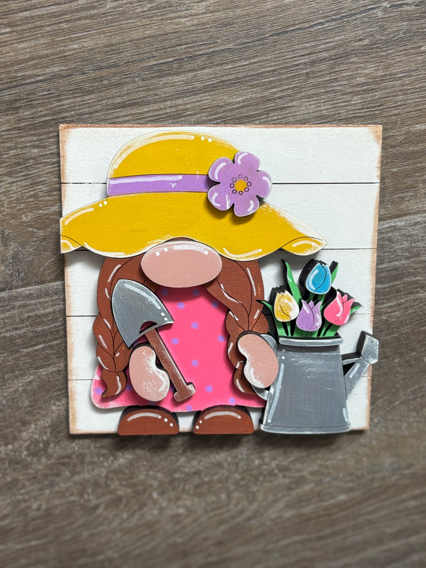 Spring gnomes interchangeable square and rectangle inserts