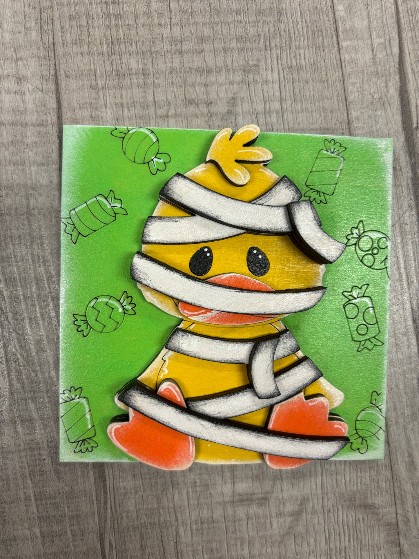 Duck Halloween interchangeable square inserts