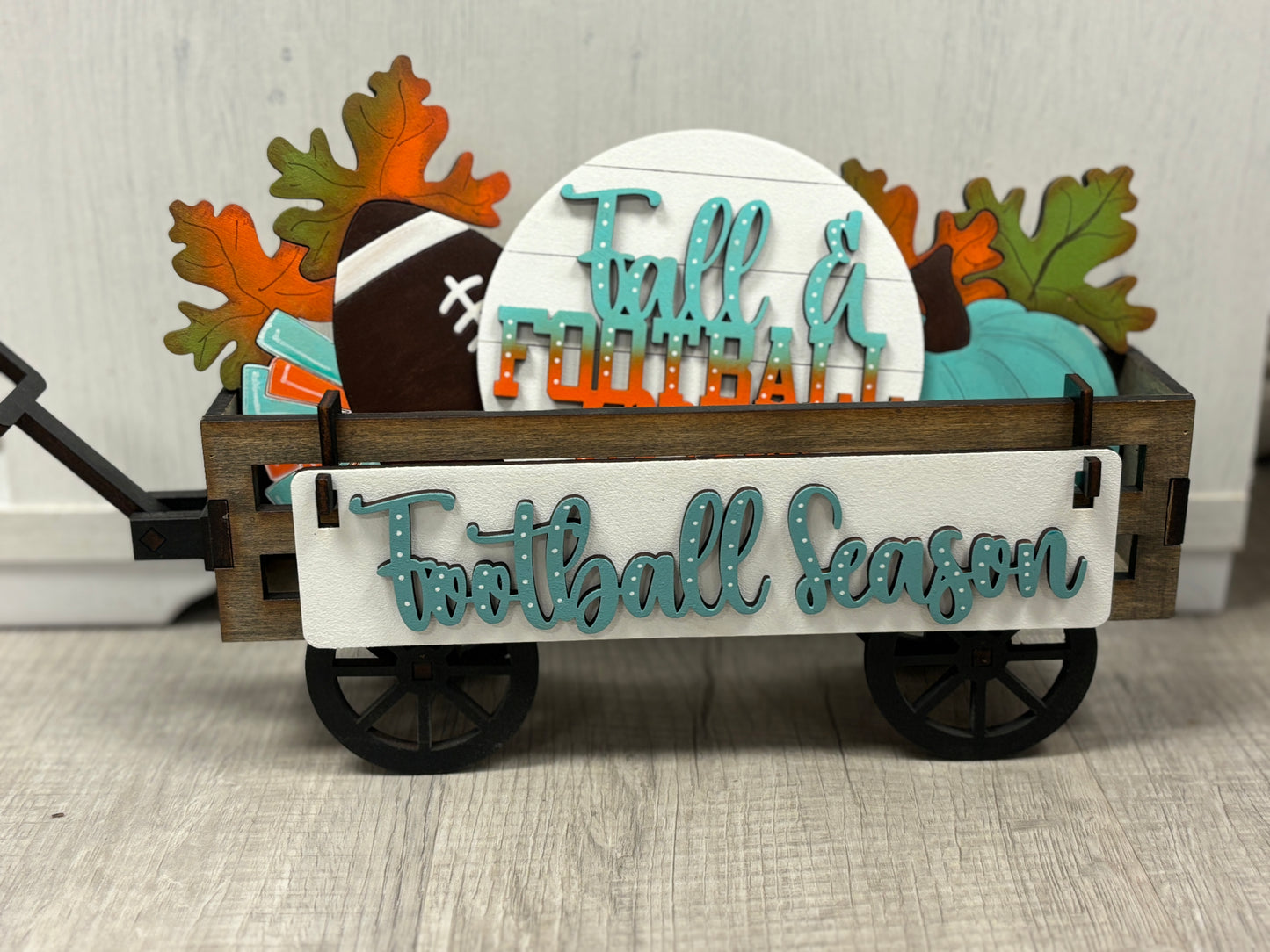 Football season wagon/shelf interchangeable set