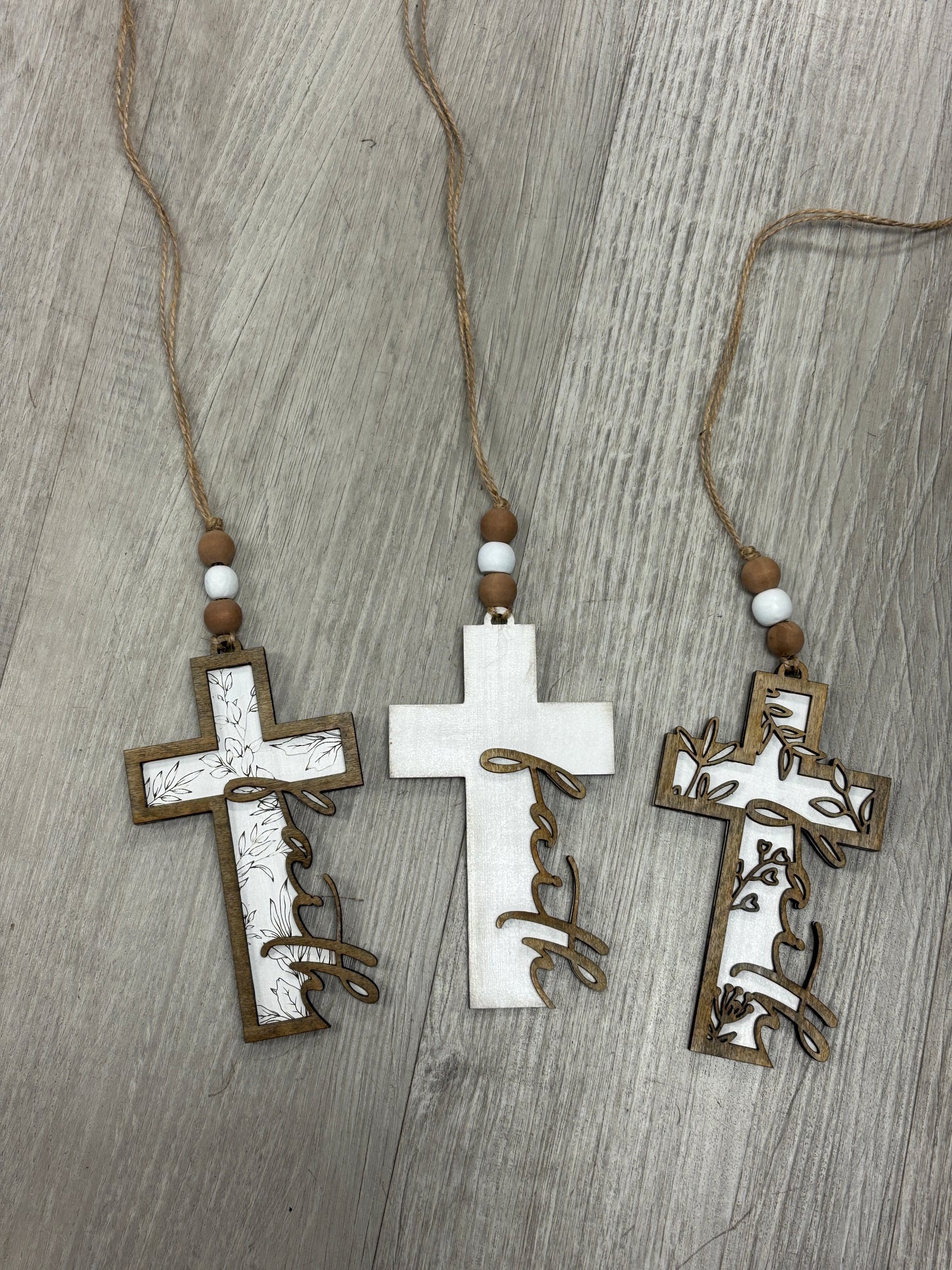 Cross car charms