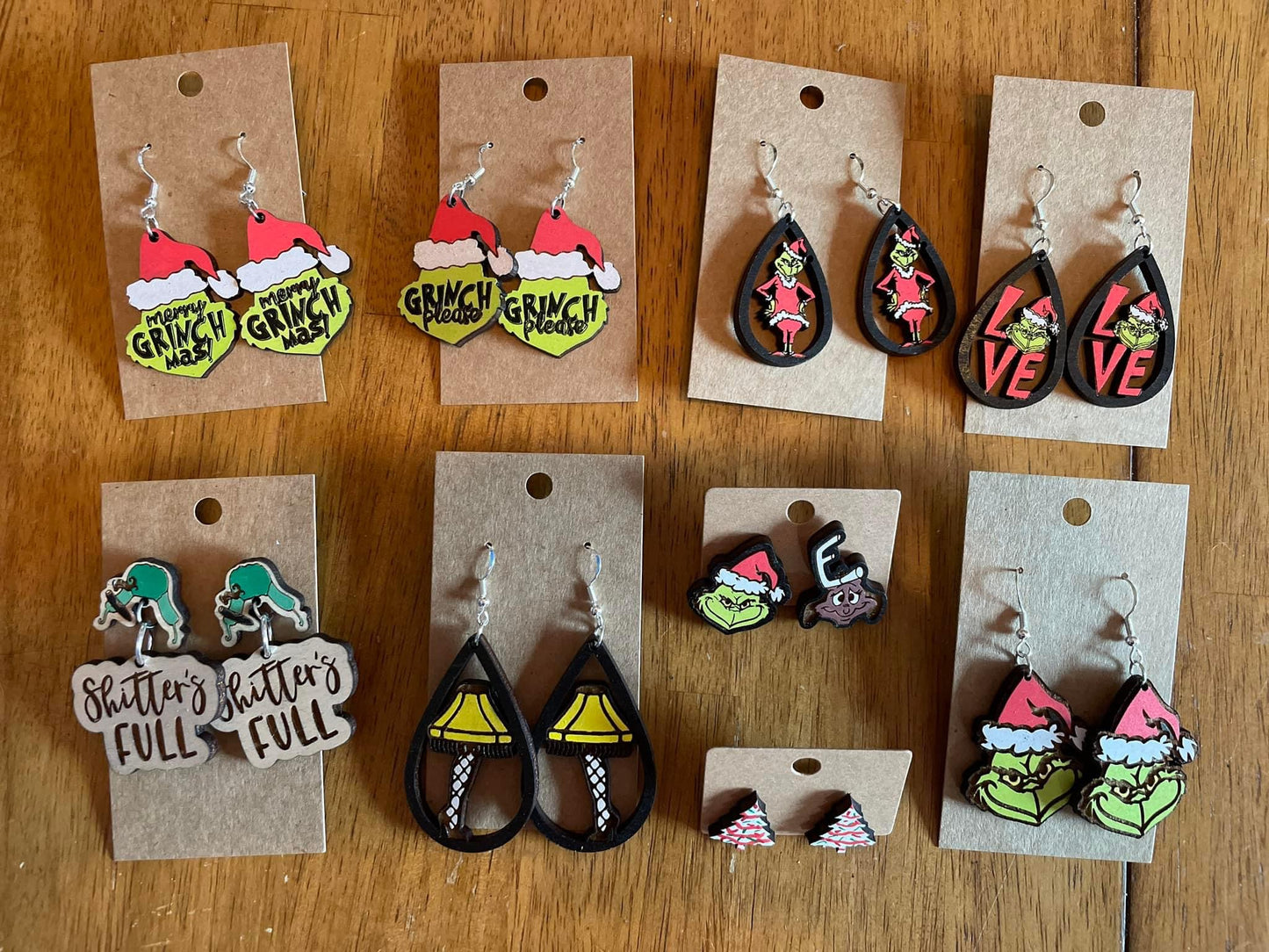 Christmas earrings