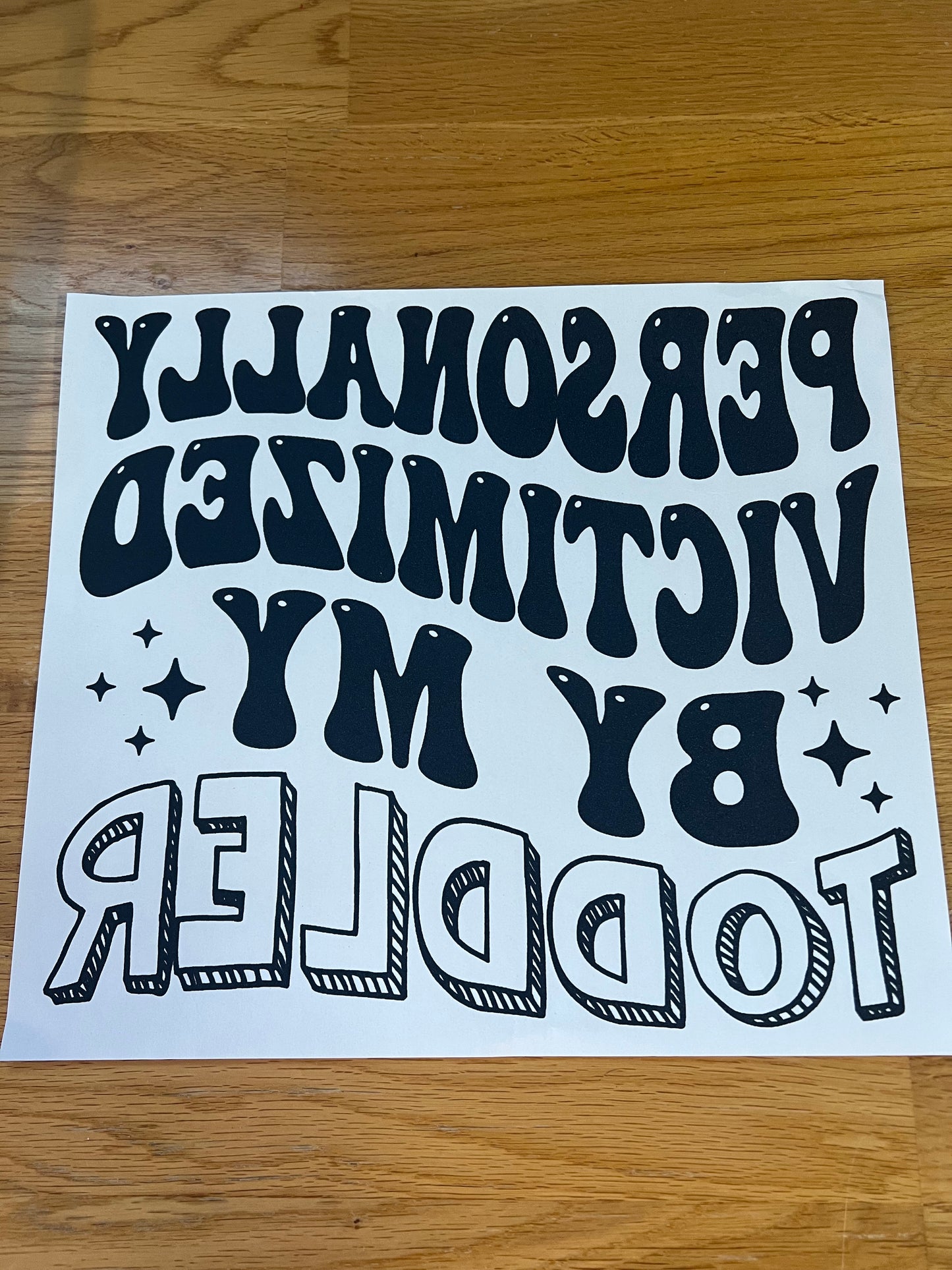 Personally victimized by my toddler