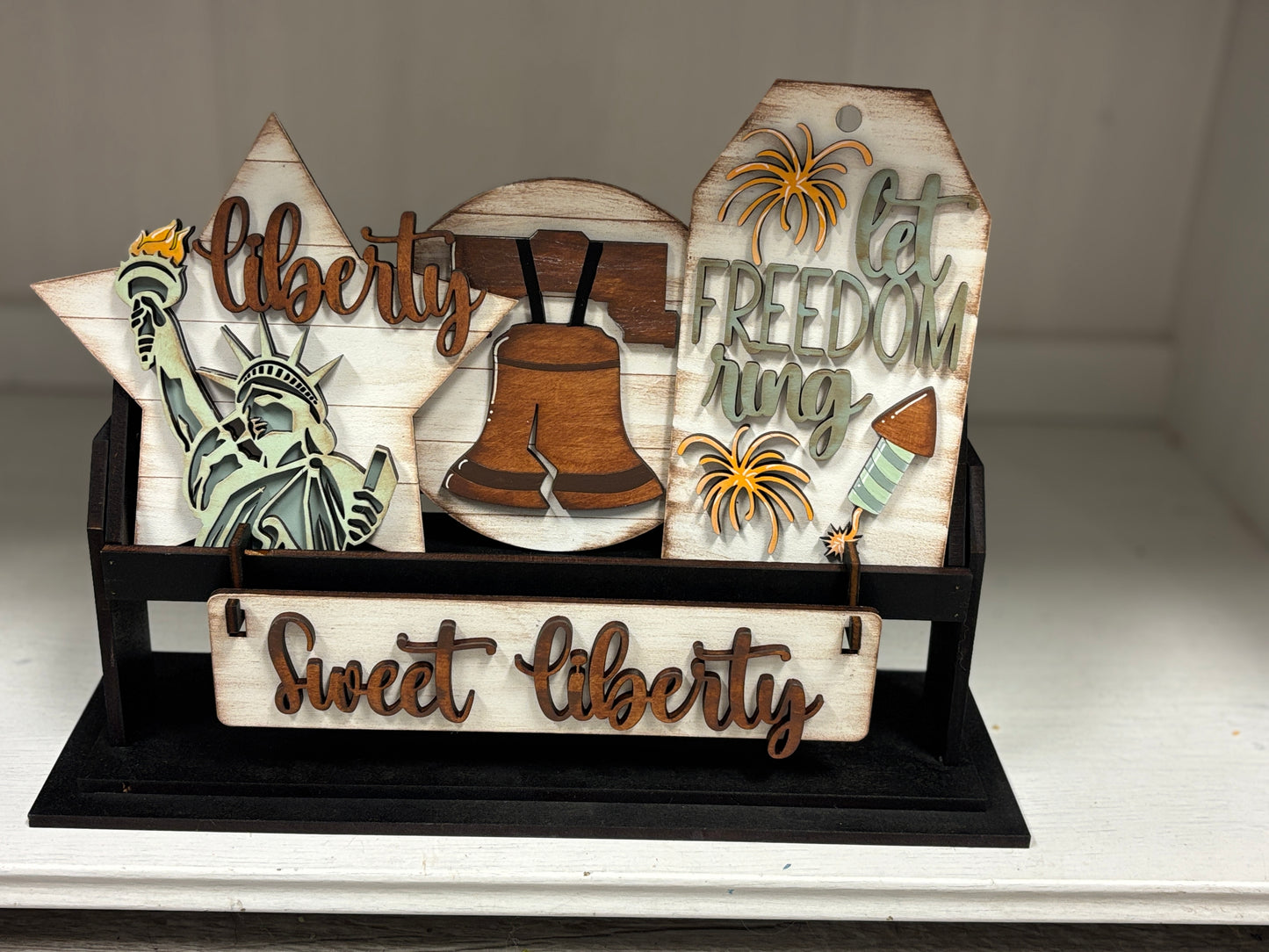 Sweet Liberty wagon/ shelf set