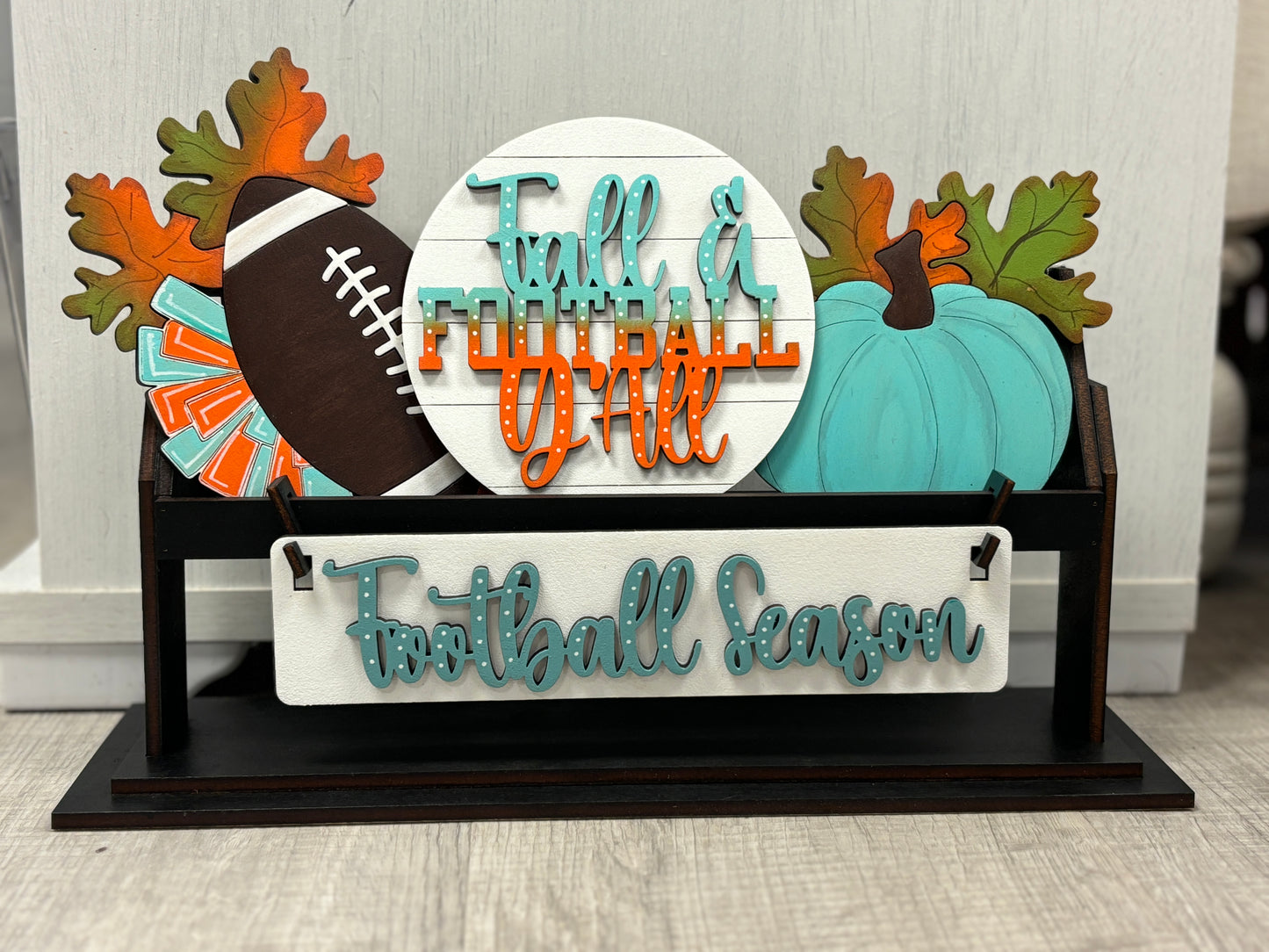 Football season wagon/shelf interchangeable set