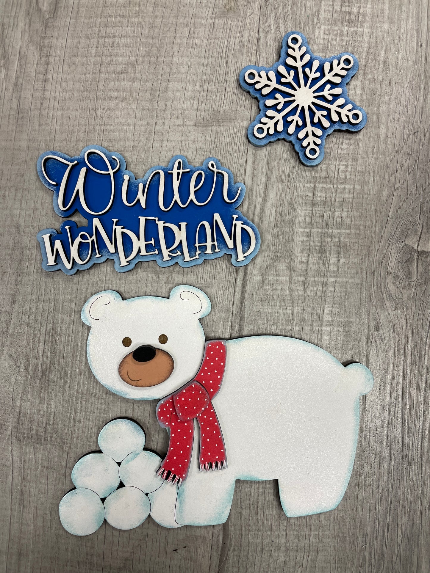 Polar bear interchangeable fence set