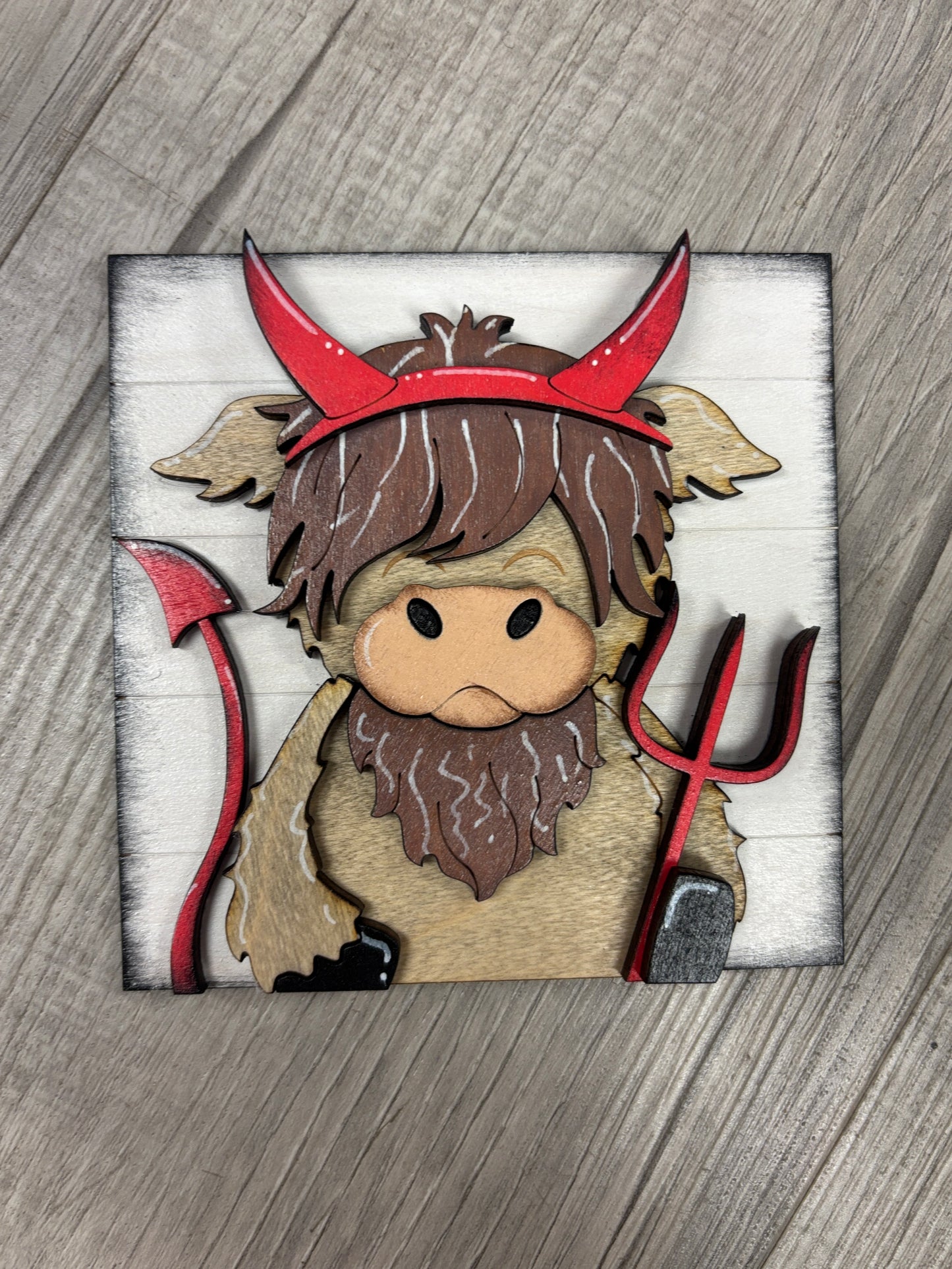 halloween - highland cow square inserts