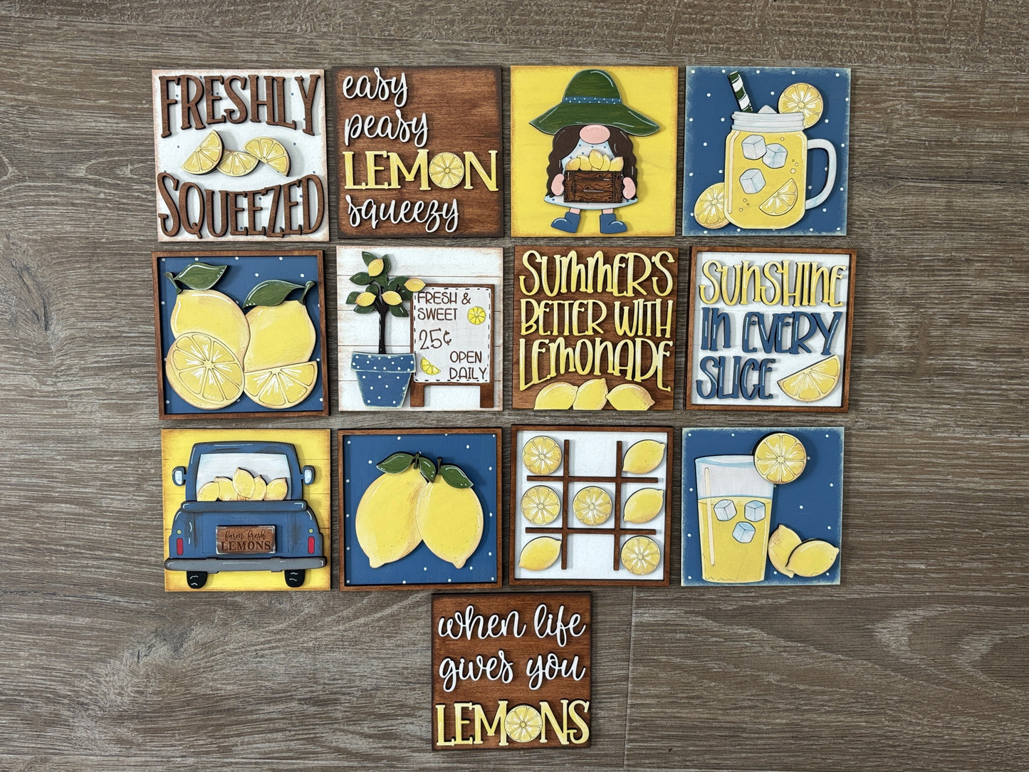 Lemon square inserts