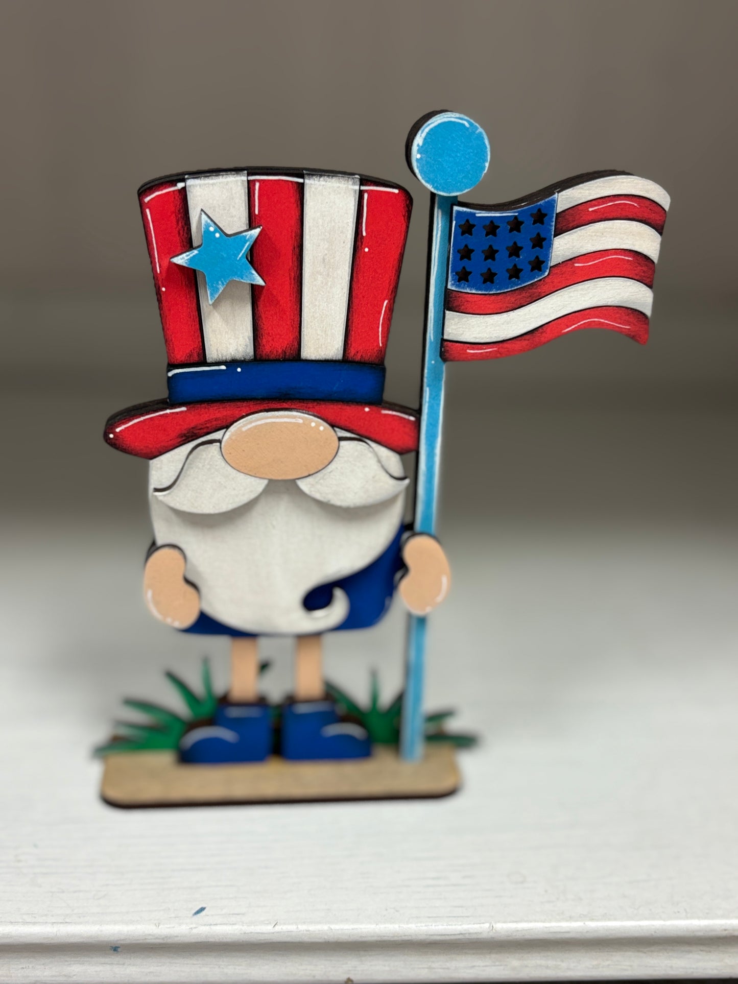 Mini standing patriotic gnomes
