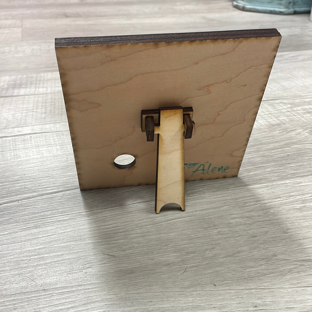 Single frame for interchangeable square inserts