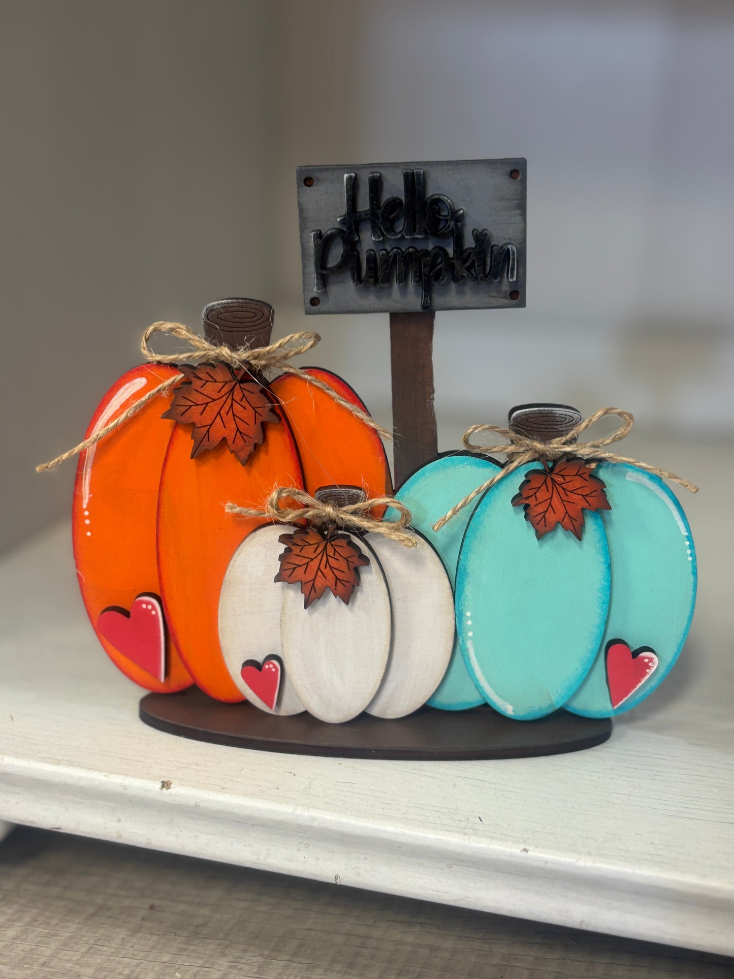 Mini standing fall decor
