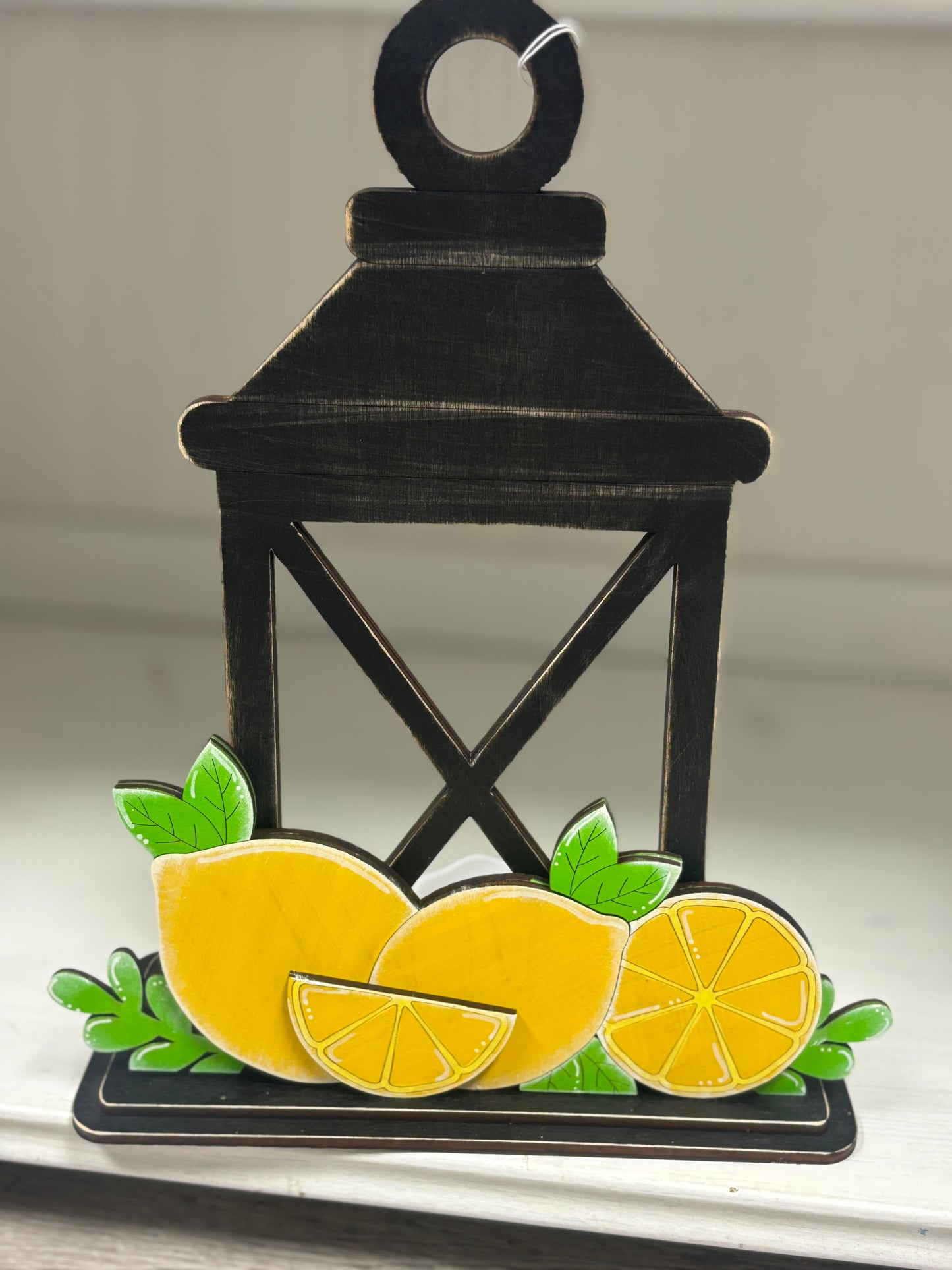 Lantern with candle (battery operated) with interchangeable inserts