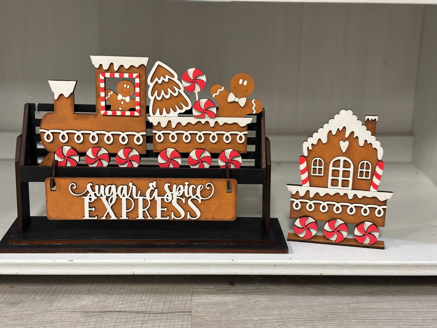 Sugar & Spice Express Christmas wagon/shelf set