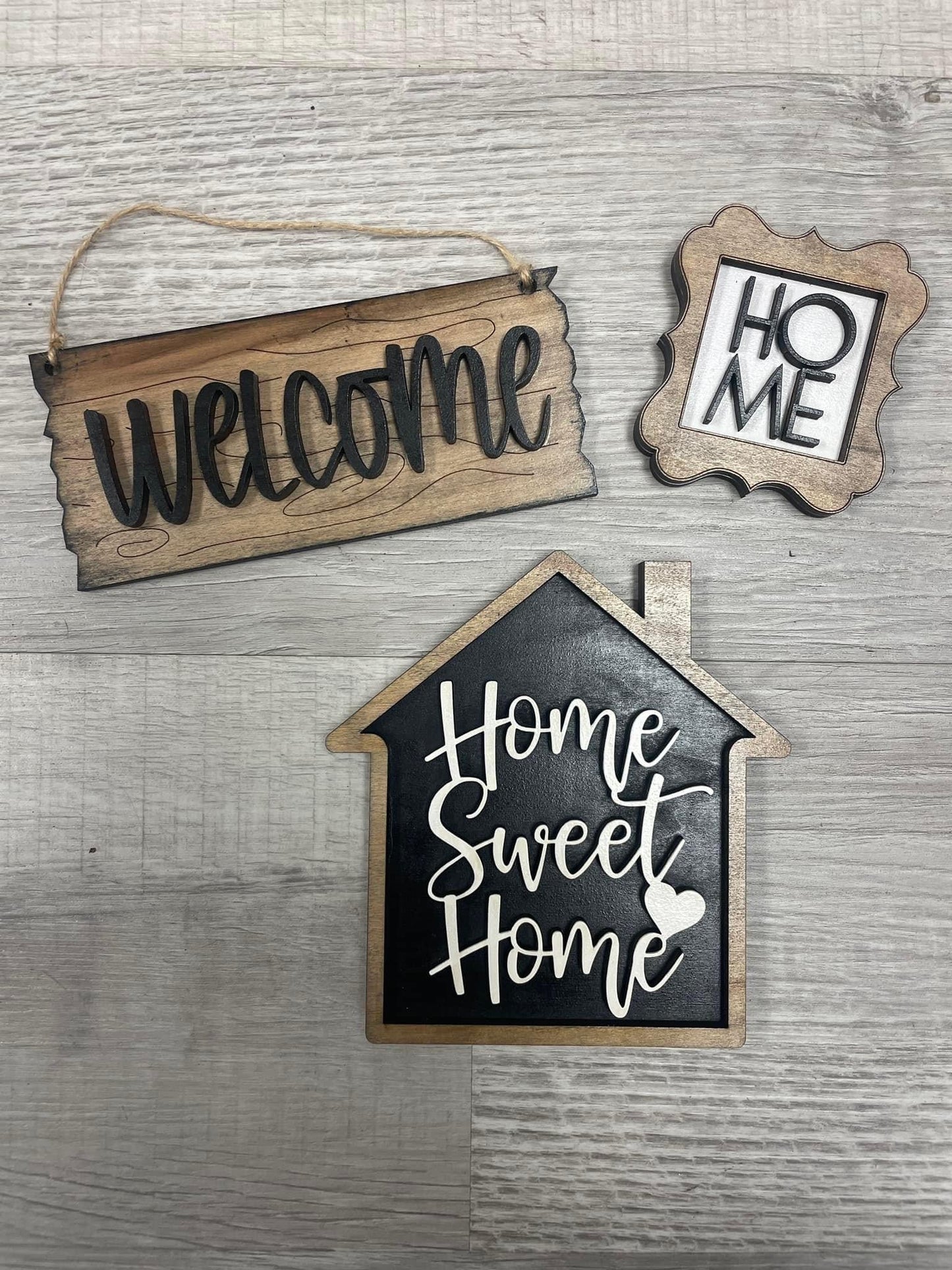 Home sweet home interchangeable fence set