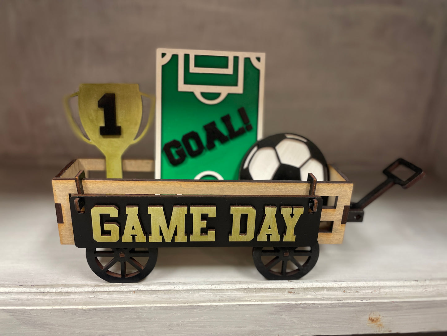 Soccer insert set for shelf and wagon