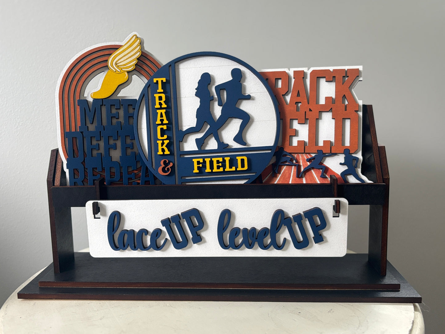 Track & Field interchangeable insert set for shelf and wagon