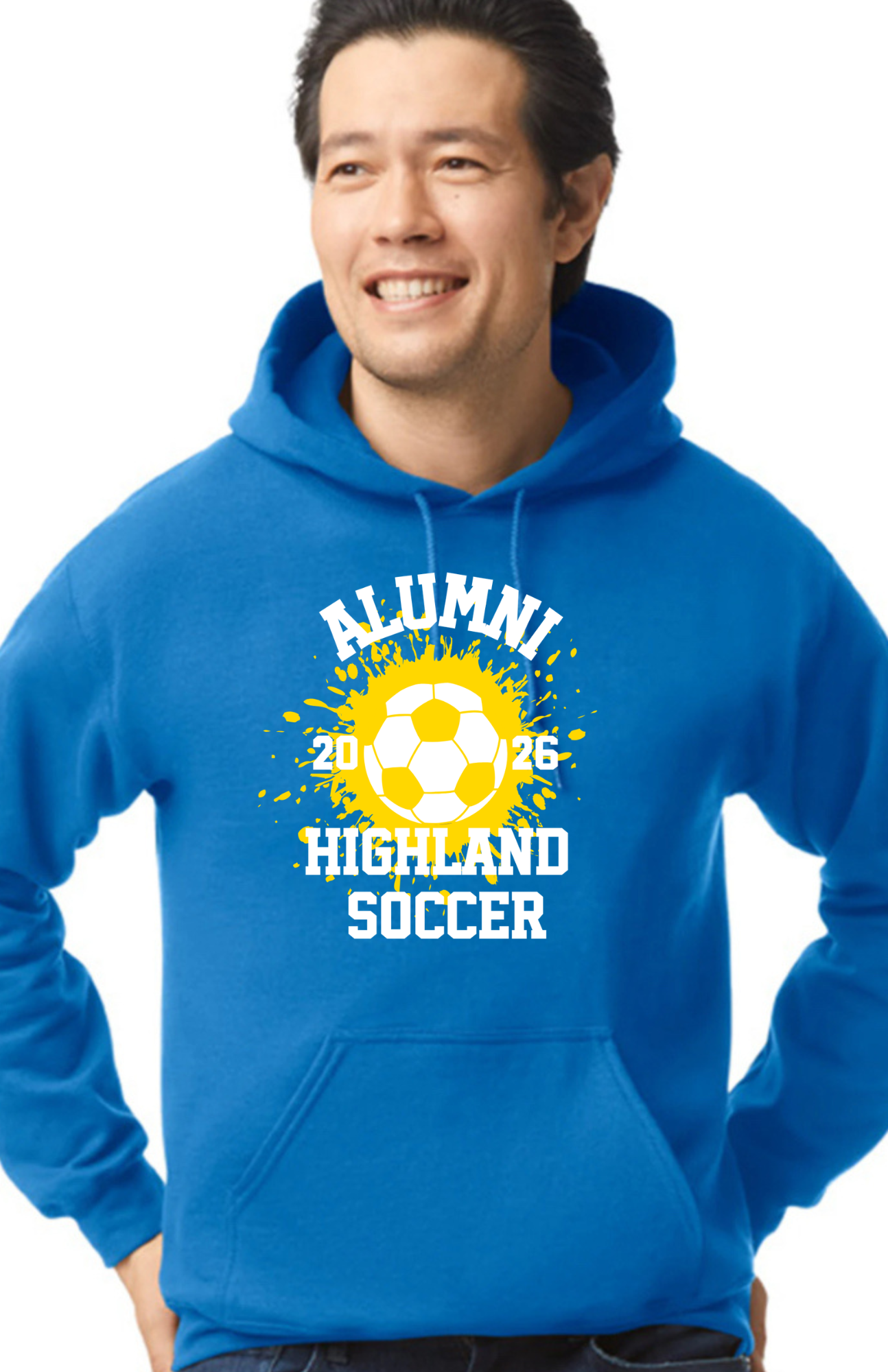 Splatter Alumni Gildan Hooded Sweatshirt