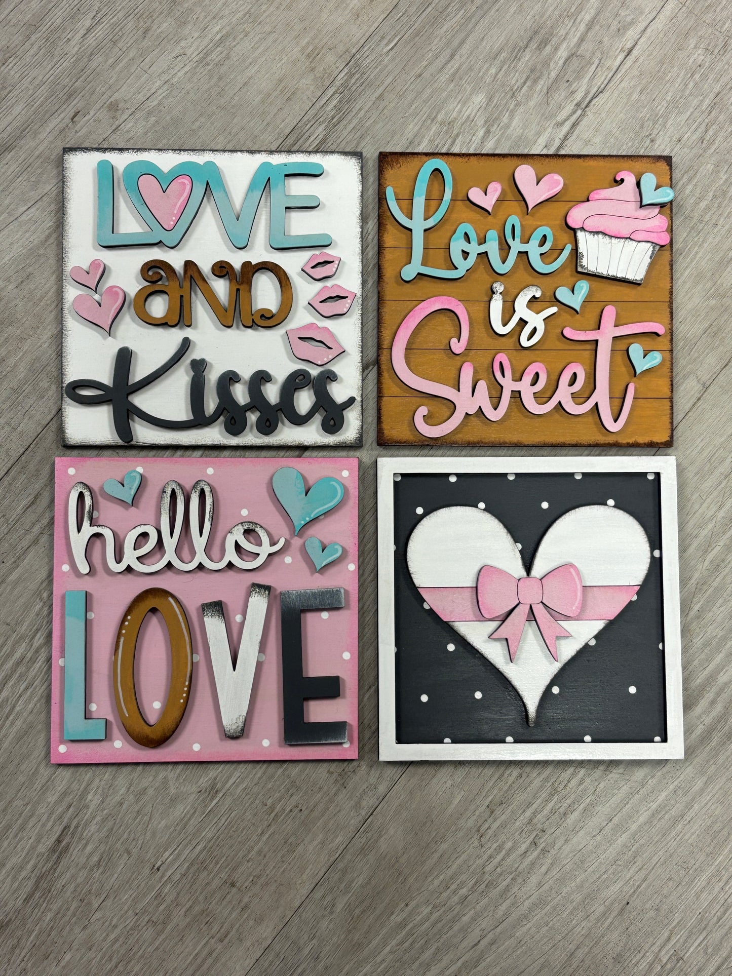 Valentine’s interchangeable square inserts