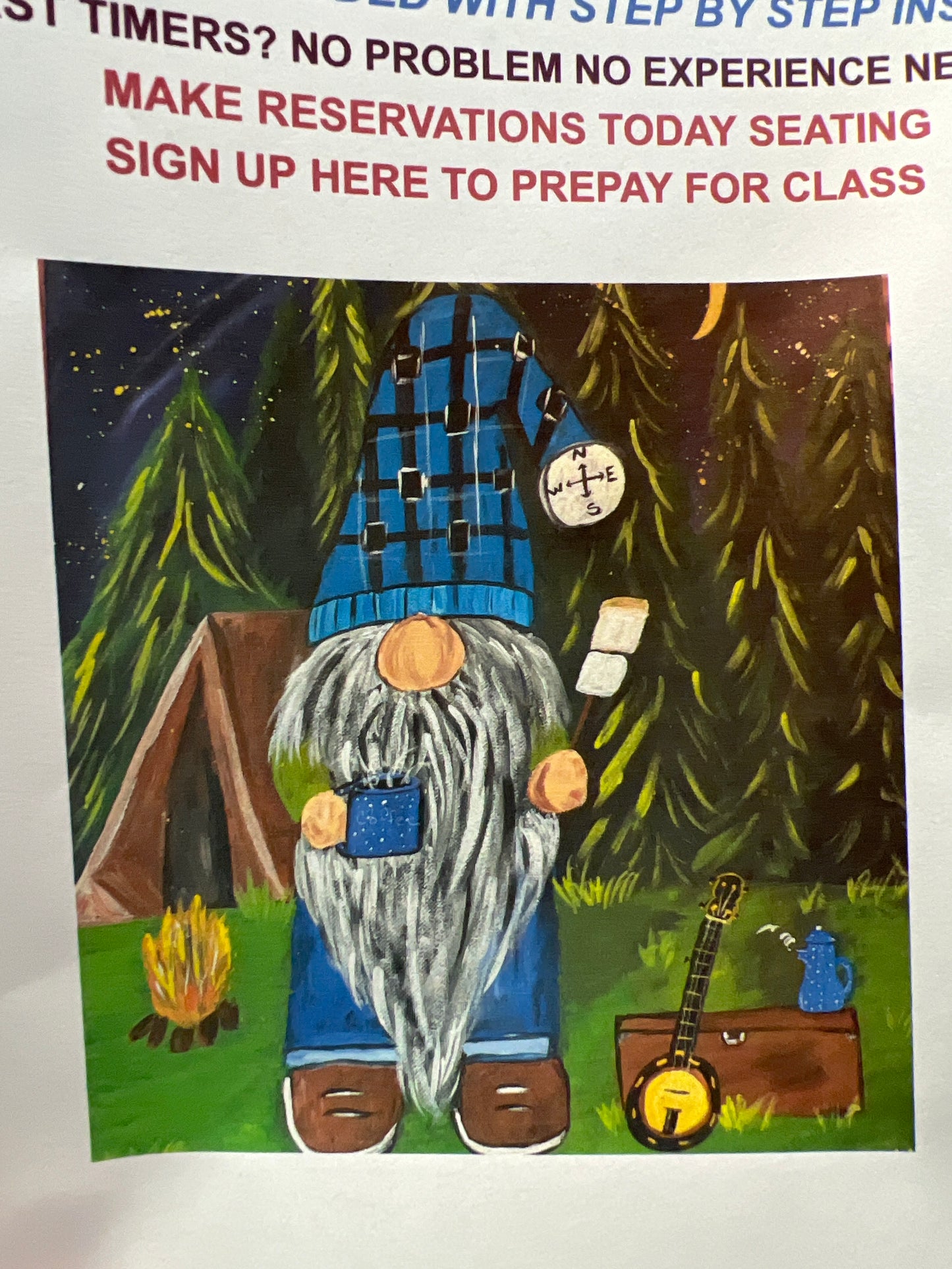 Canvas paint class: camp gnome