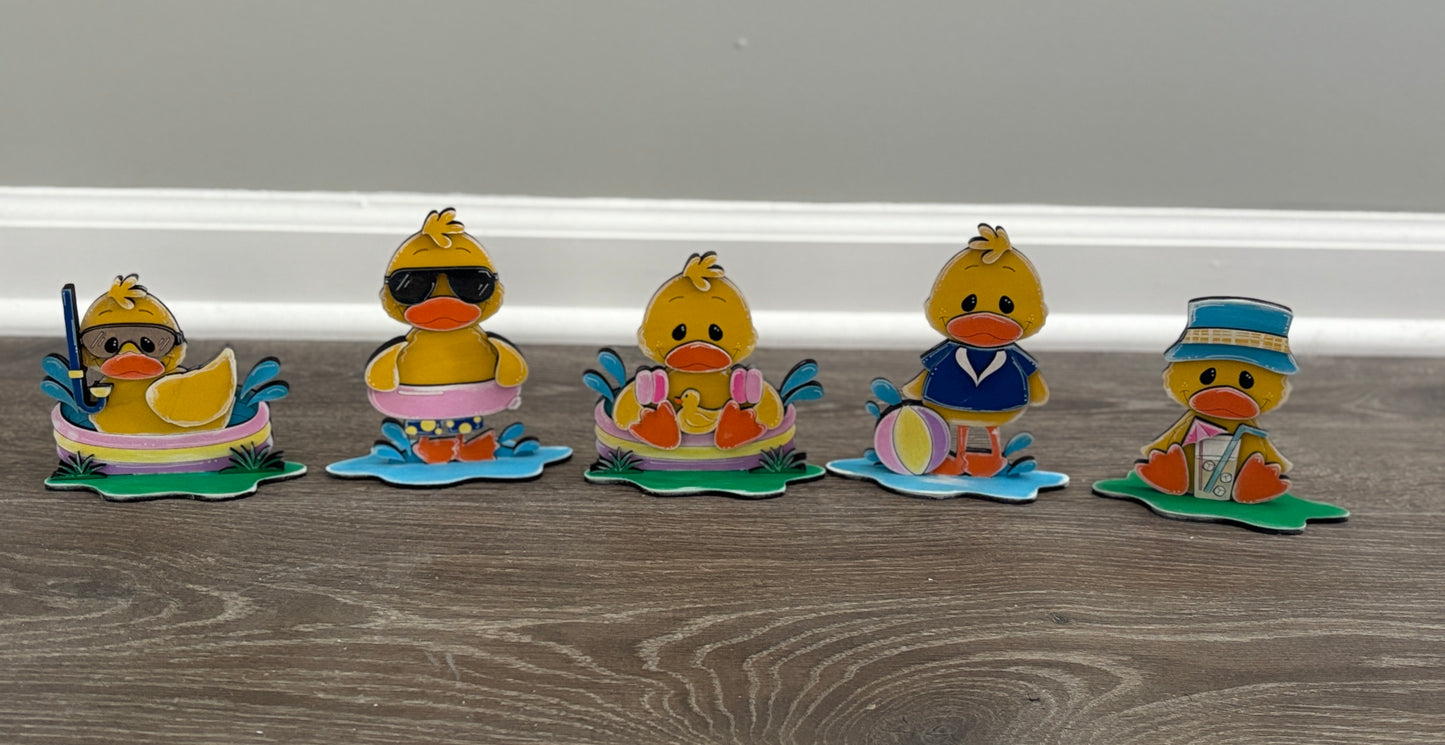 Mini standing summer ducks