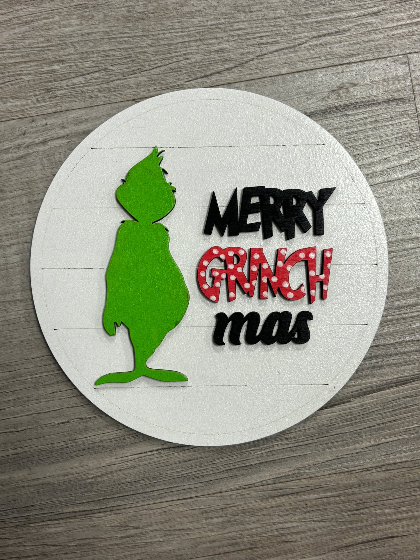 Winter and Christmas interchangeable round inserts