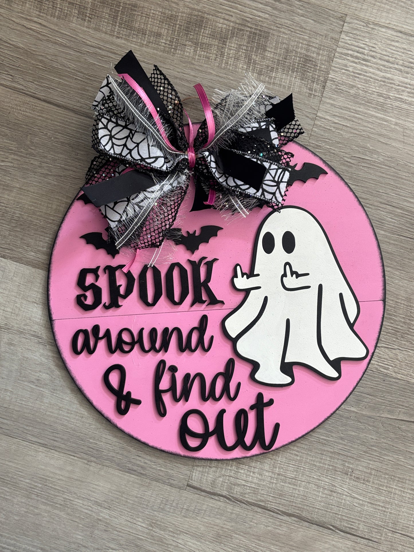 Spook around and find out door hanger