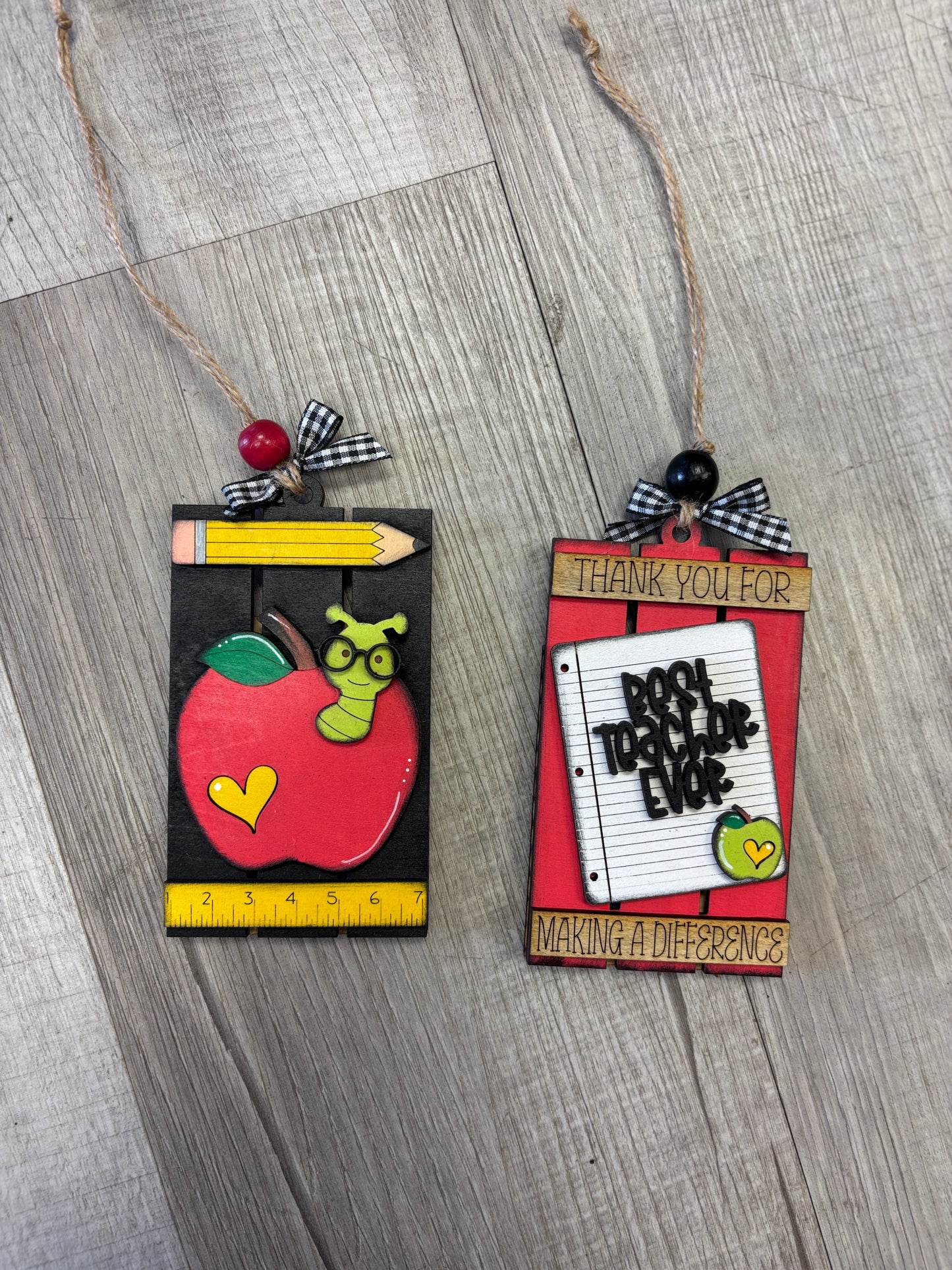 School teacher gift card holders