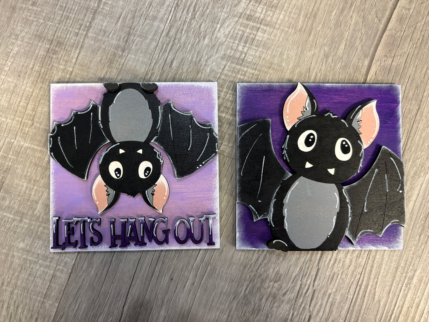 Halloween bat interchangeable square inserts