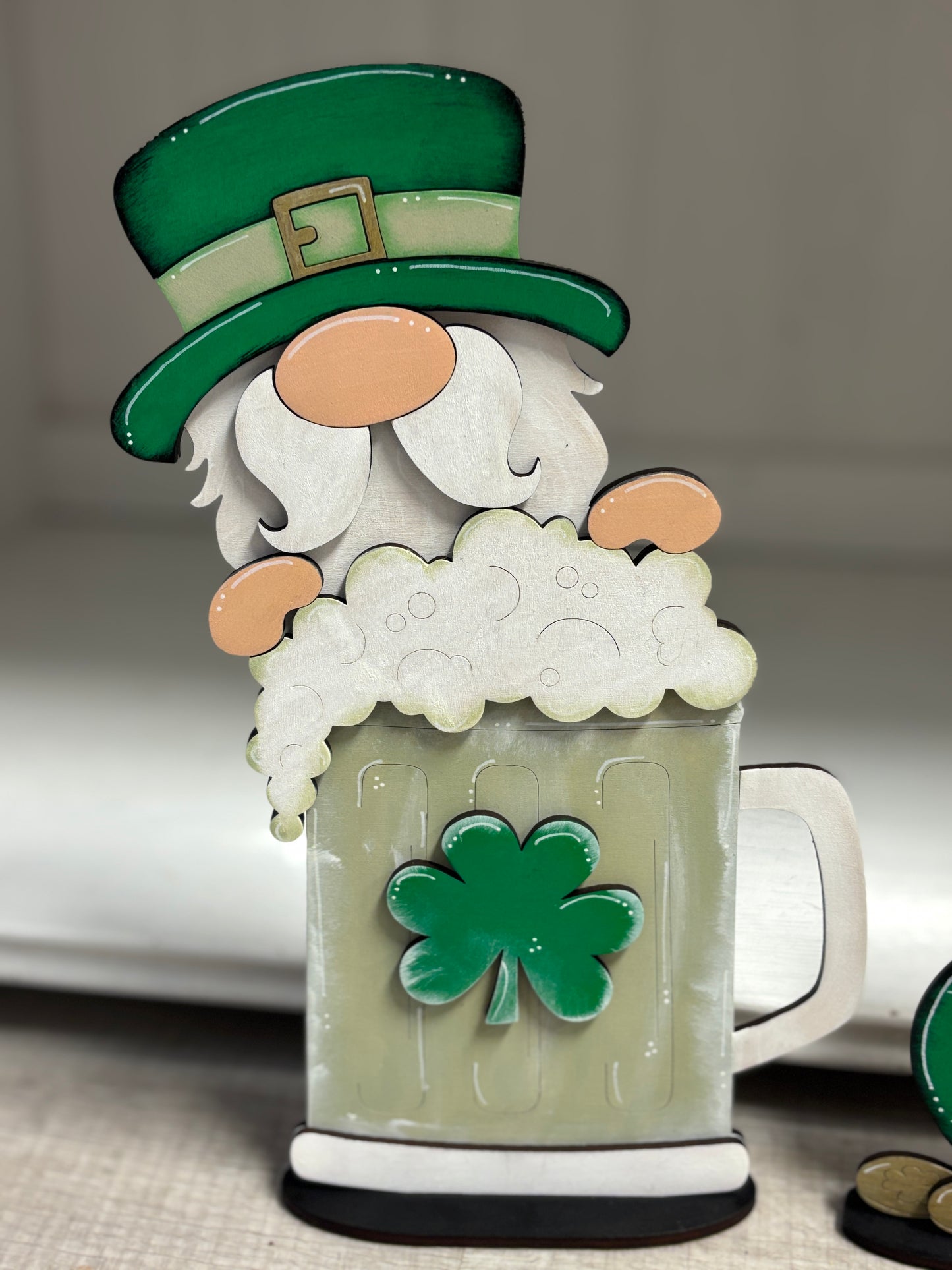 standing St. Patrick’s Day shelf sitter gnomes