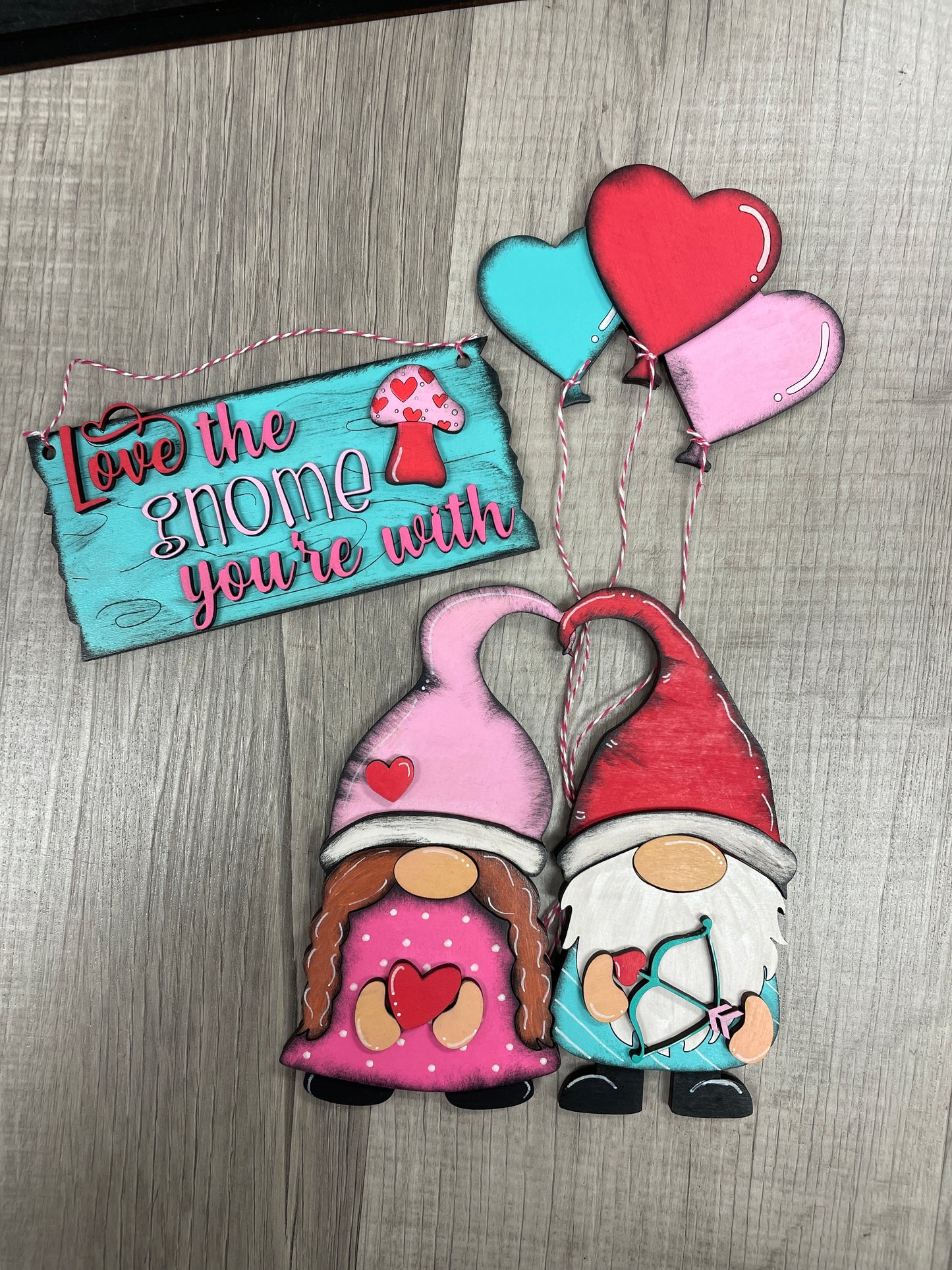 Valentine’s- Love the gnome you’re with interchangeable fence set