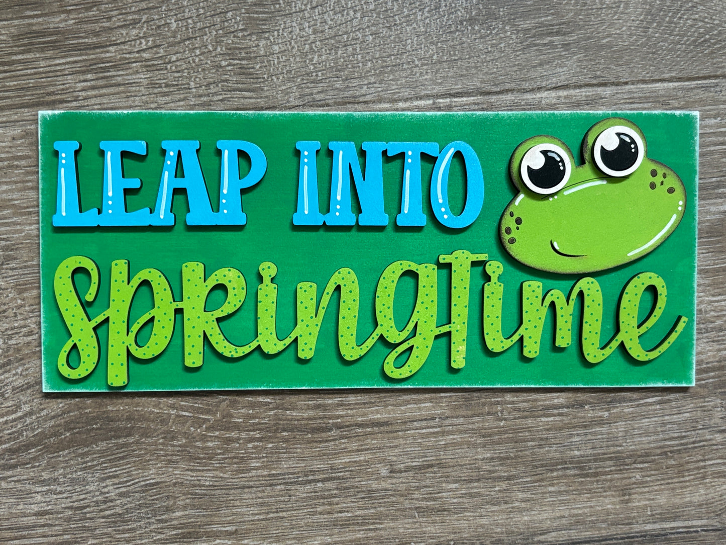 Frog themed interchangeable square and rectangle inserts