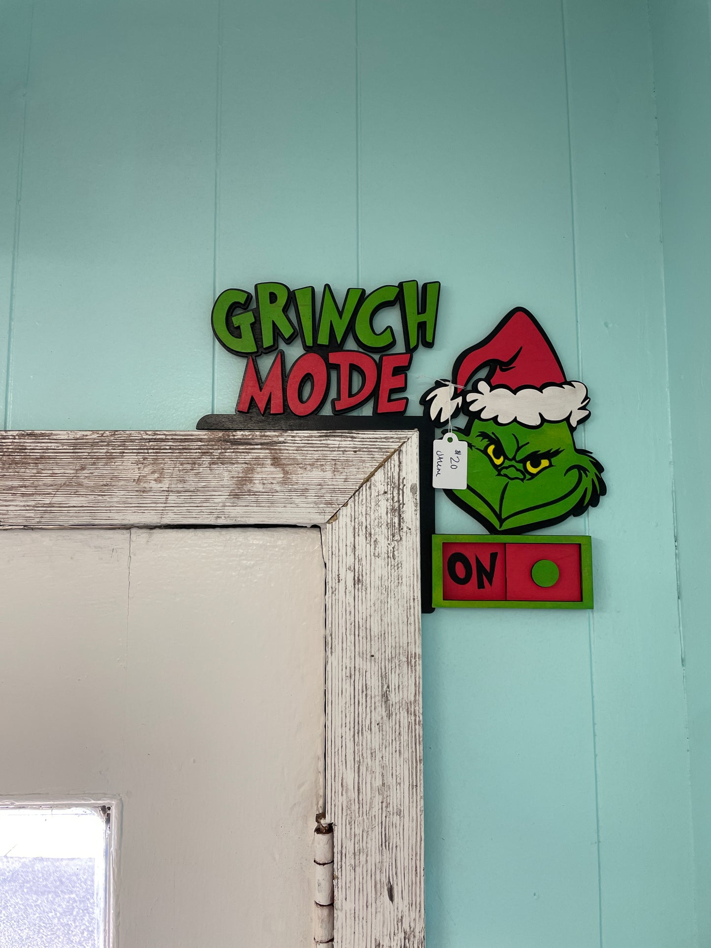 Grinch mode door topper