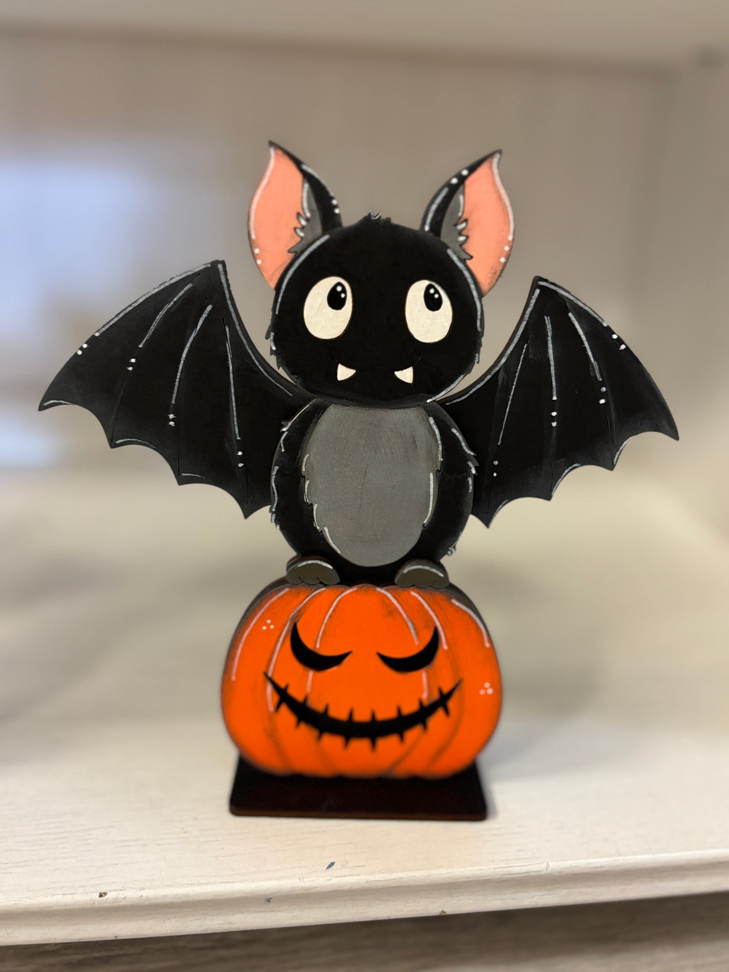Mini standing Halloween bat