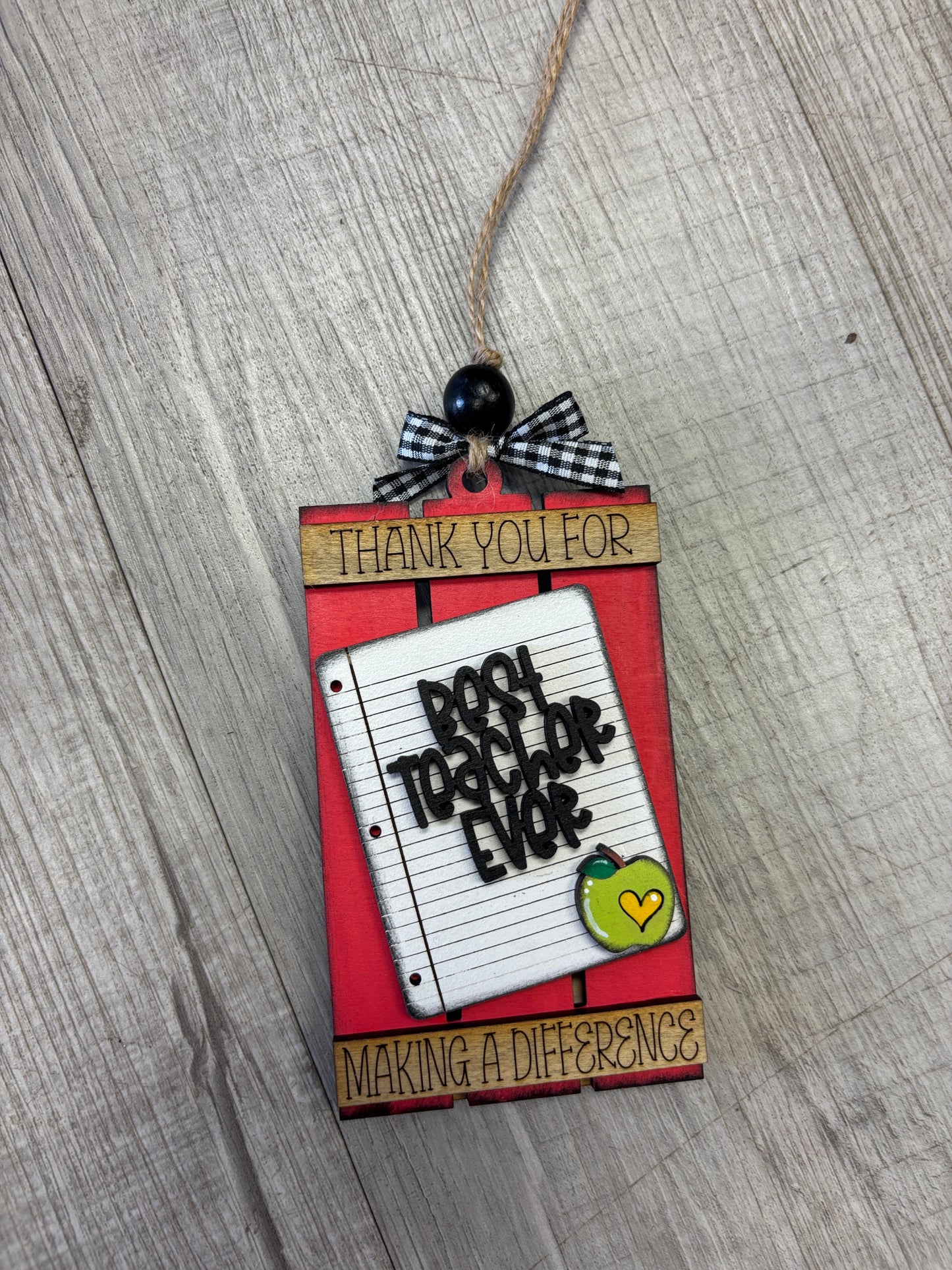 School teacher gift card holders