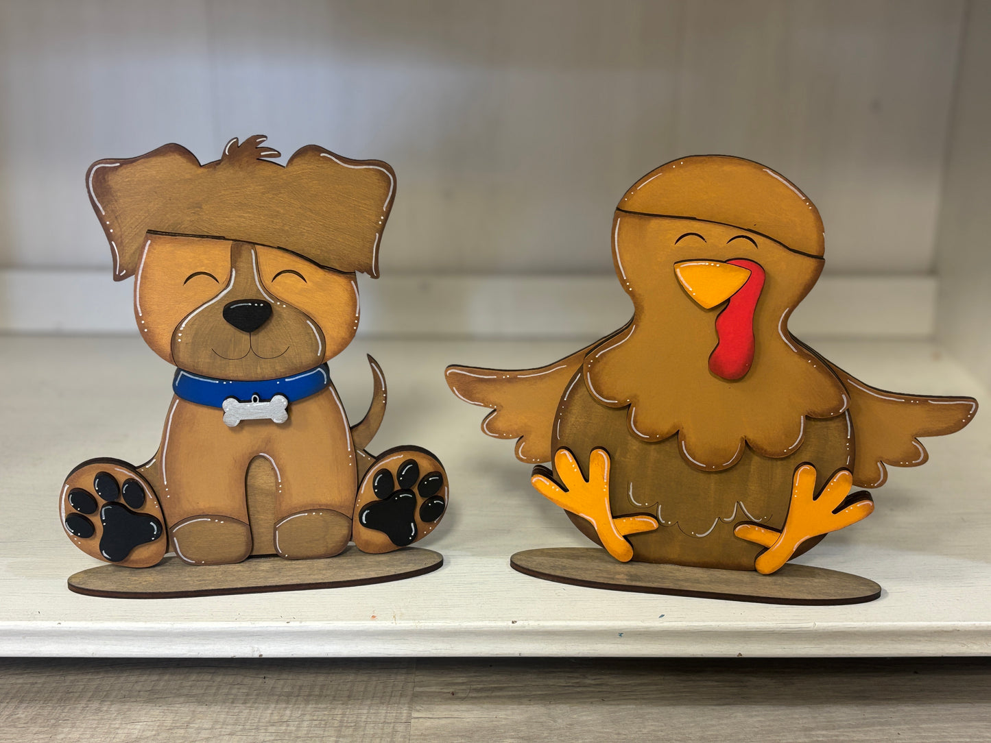 Standing Animals & gnomes with interchangeable hats (sold separately)