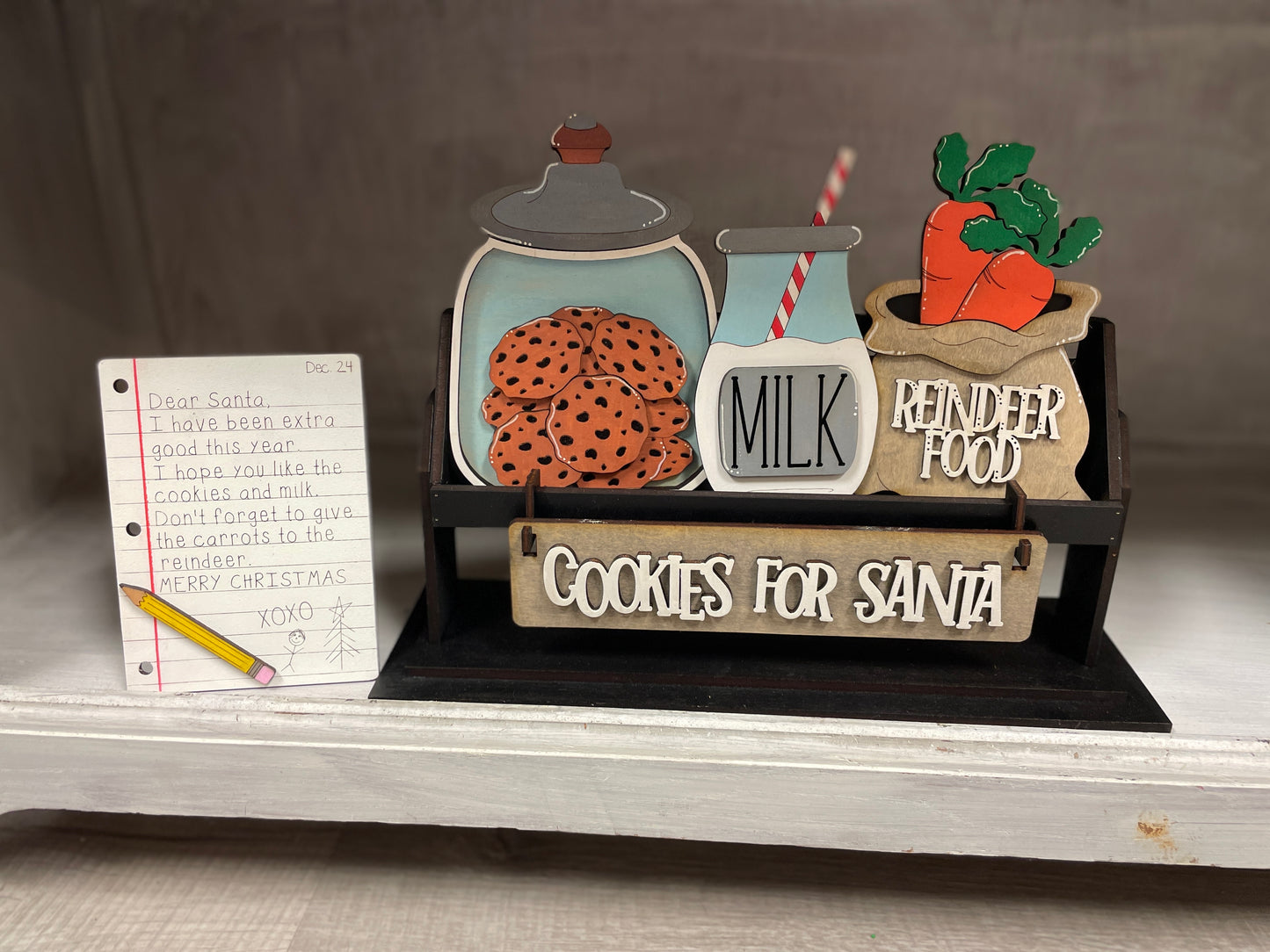 Cookies for Santa interchangeable wagon/shelf insert set