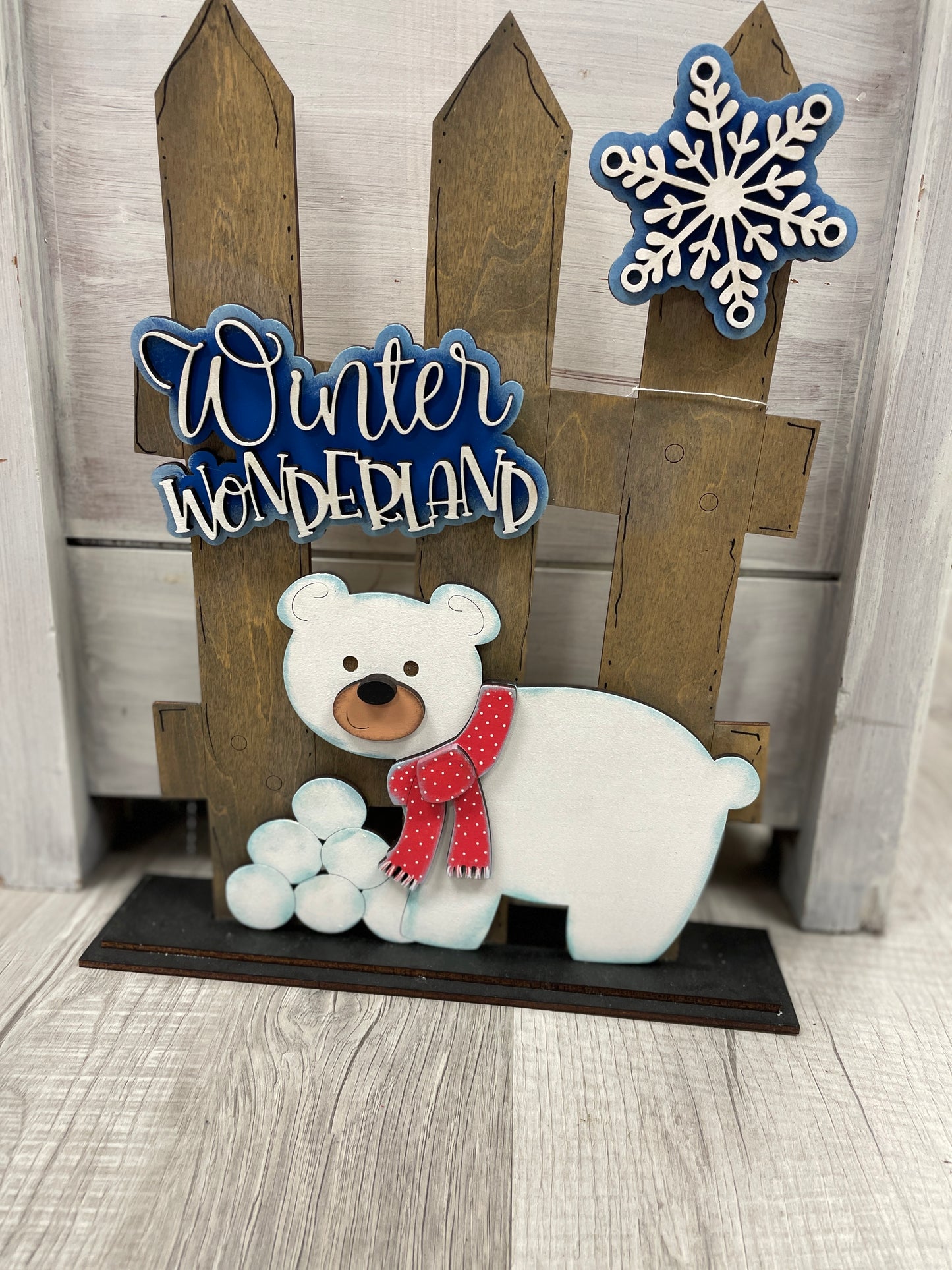 Polar bear interchangeable fence set