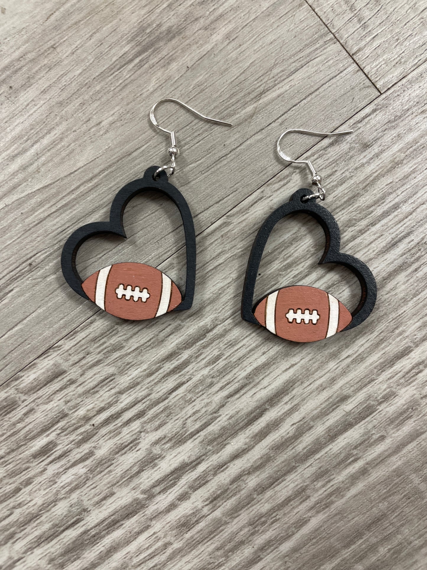 Football earrings