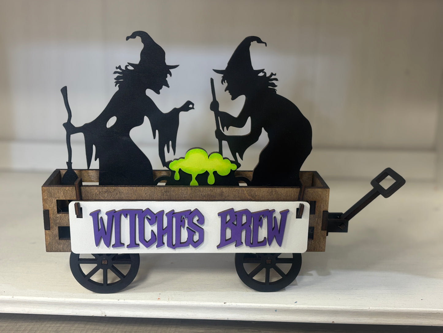 Witches brew interchangeable insert set for wagon and shelf