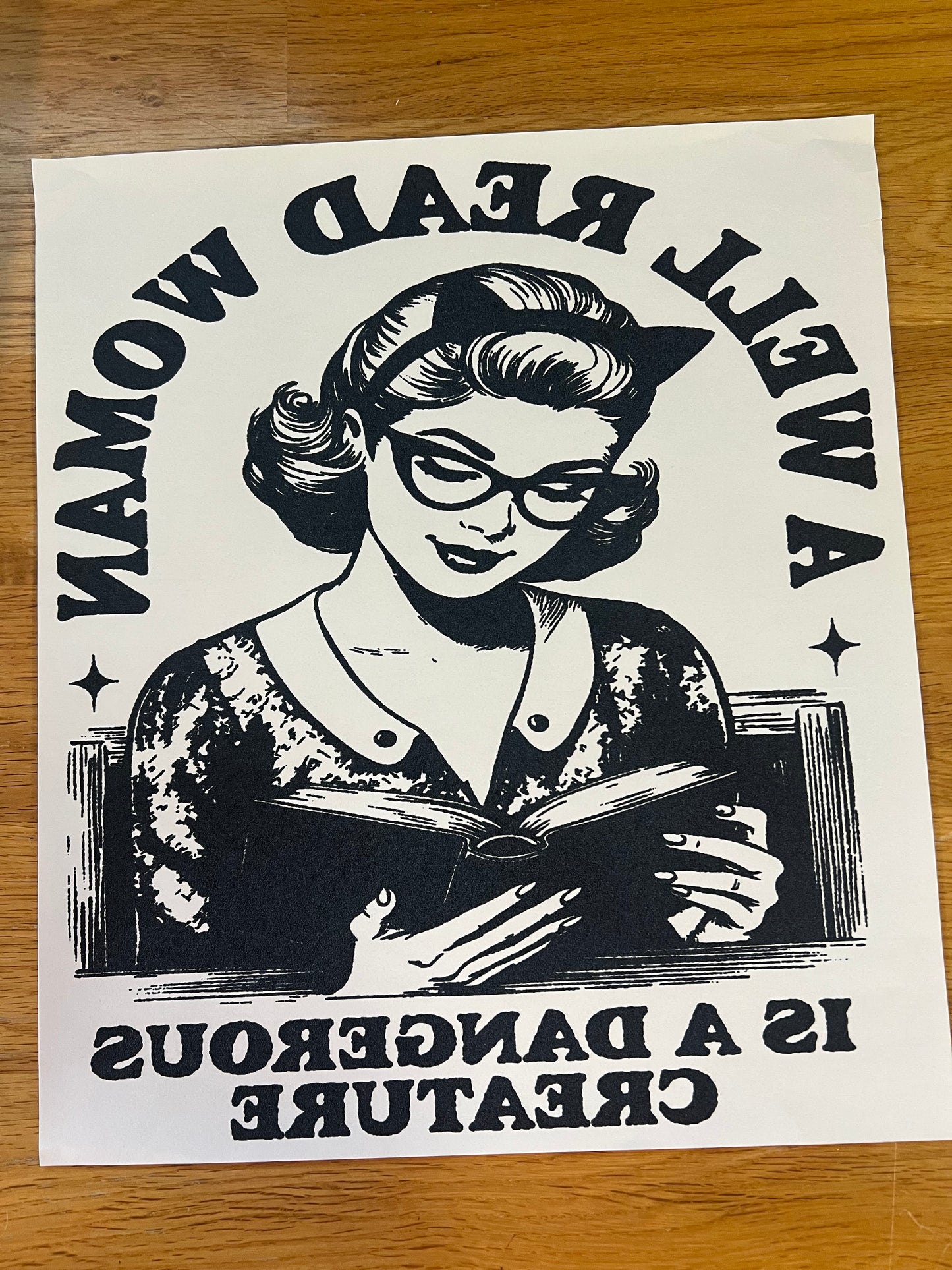 A well read woman ..