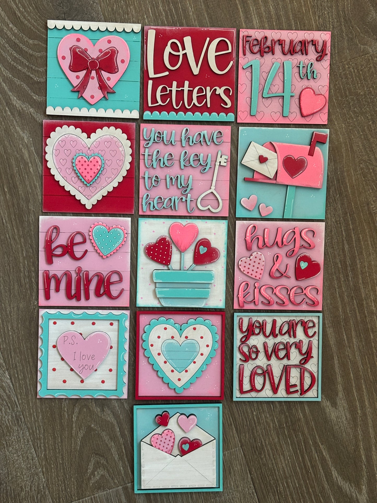 Valentine’s square inserts