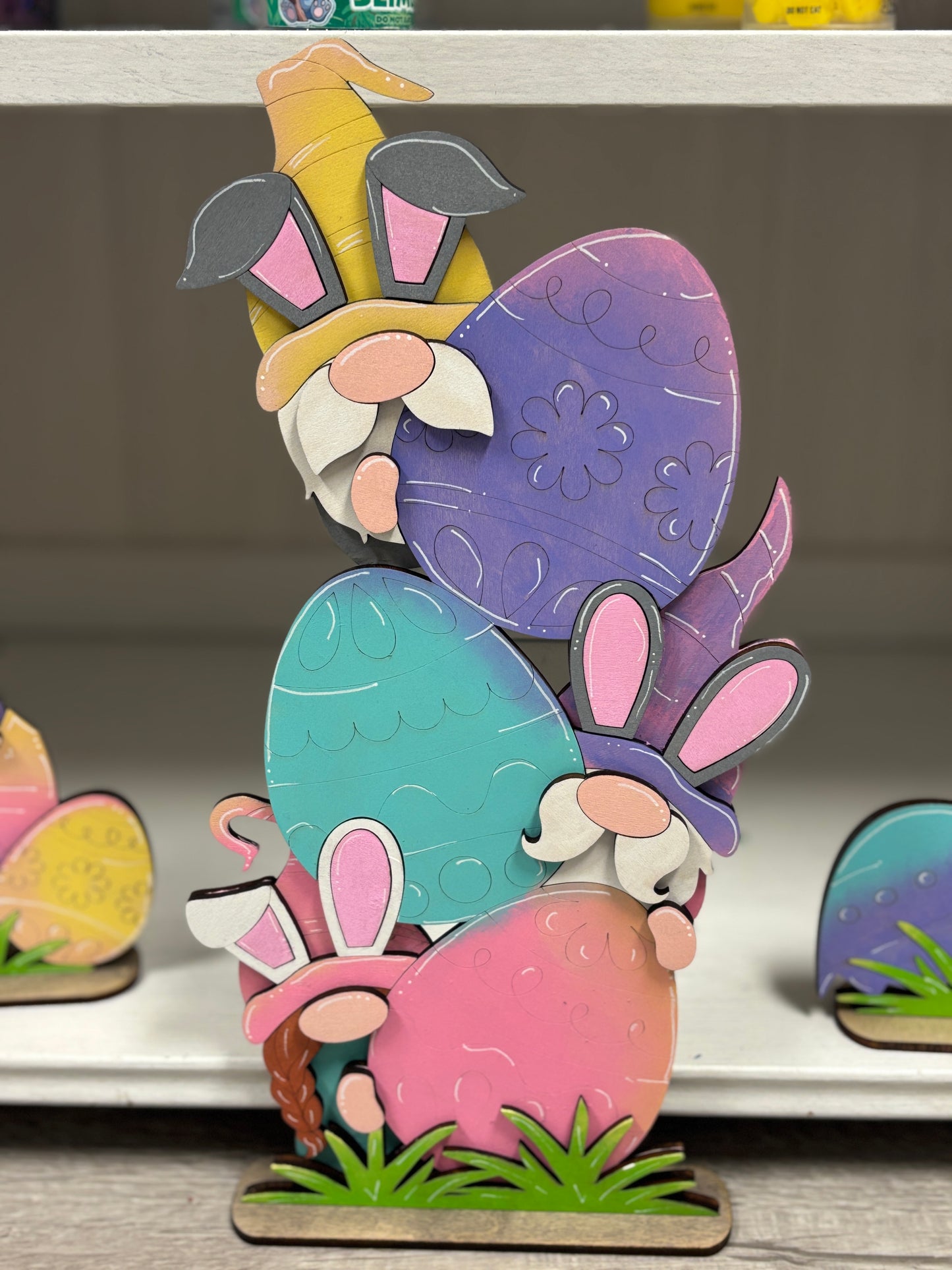 Easter gnome shelf sitters