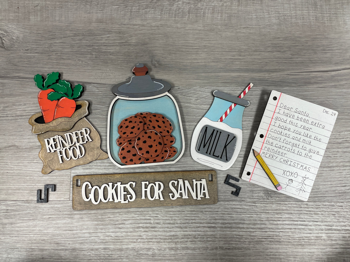 Cookies for Santa interchangeable wagon/shelf insert set