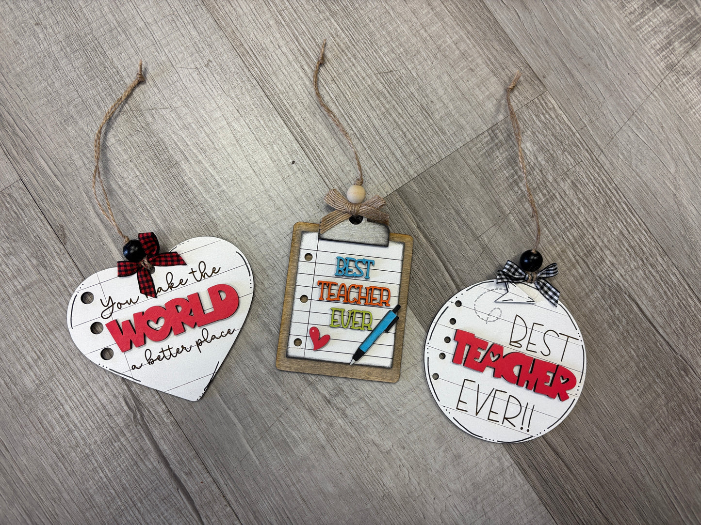 School teacher ornaments