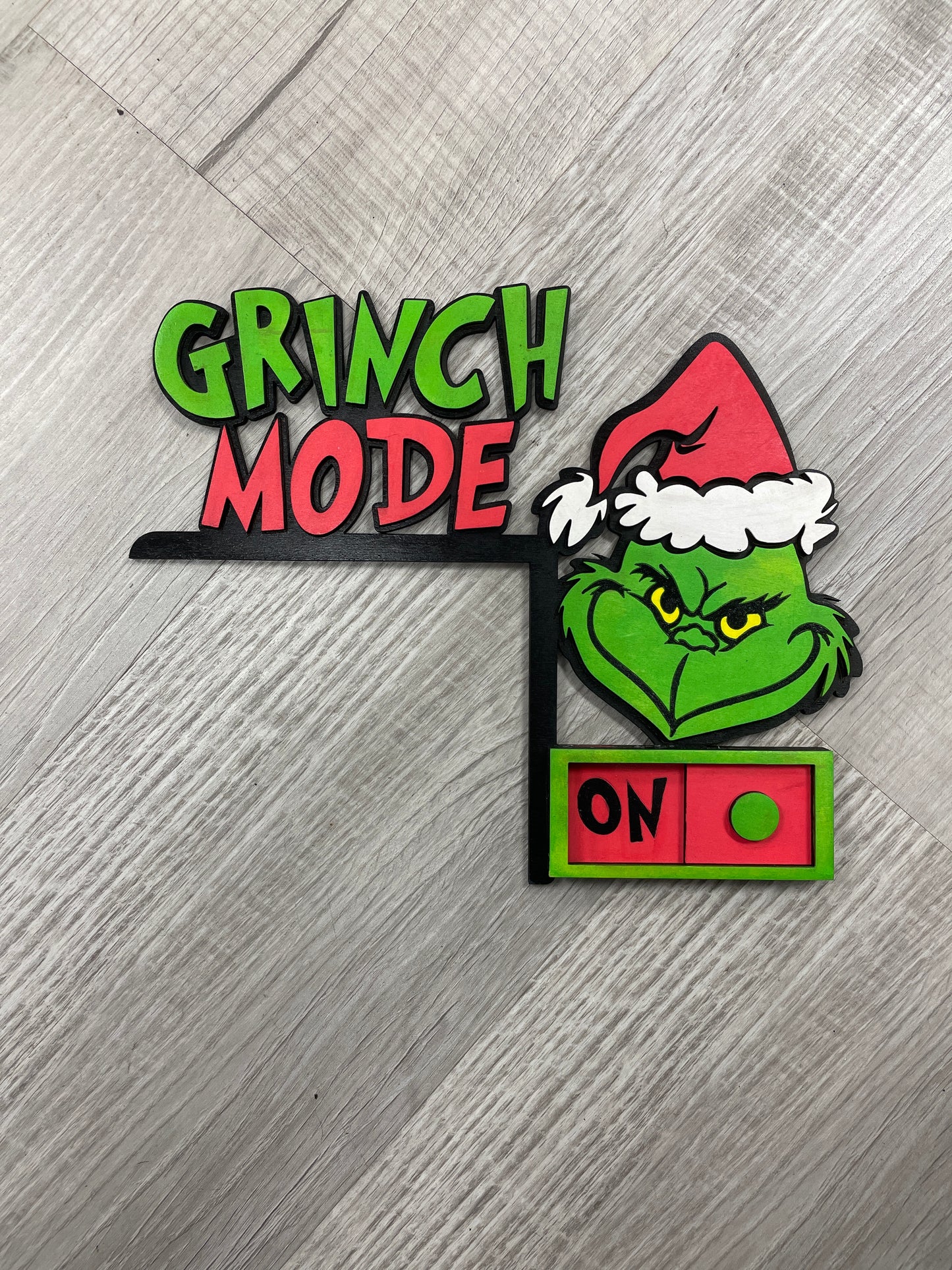Grinch mode door topper