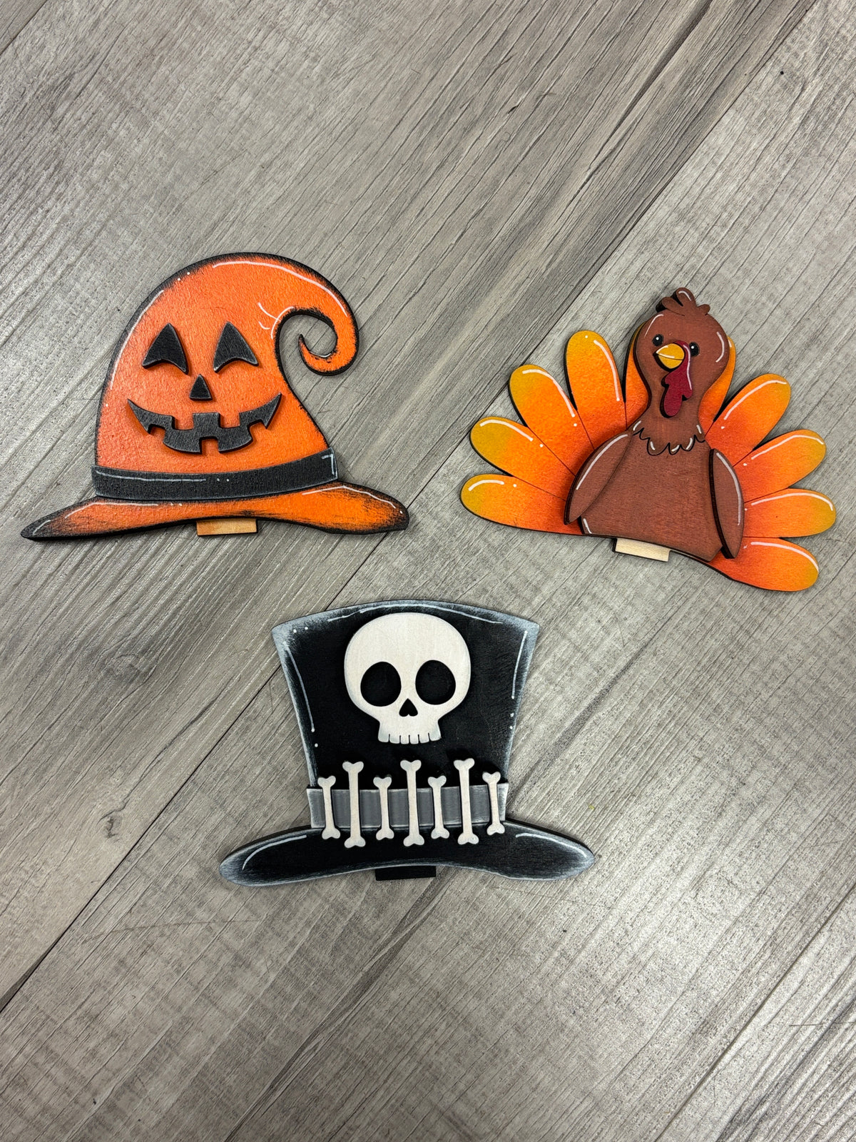 Interchangeable hats for the Standing Animals & gnomes